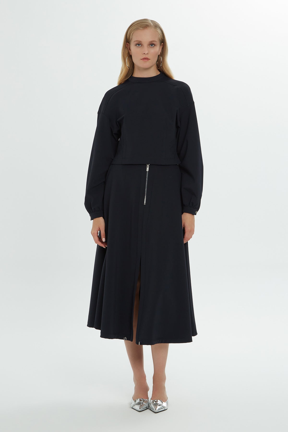 Uzun Kollu Oversize Sweatshirt