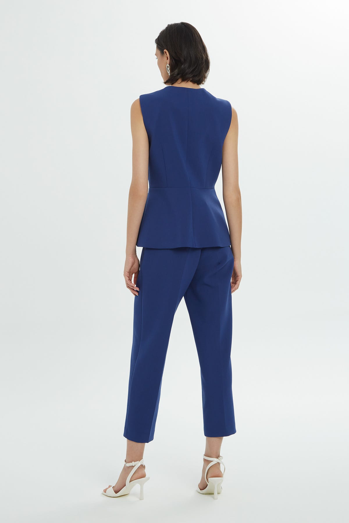 Mono Kapamalı Astarlı Kadın Dokuma Yelek