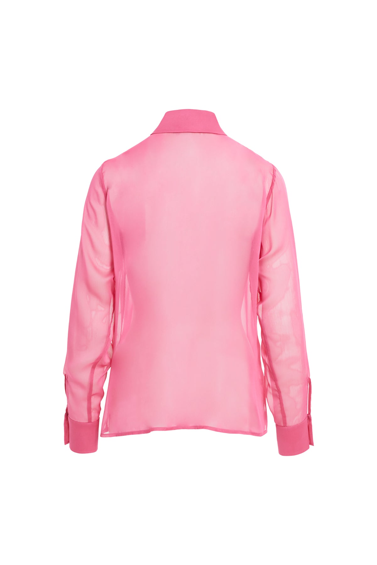 Önü Fırfırlı Transparan Gömlek