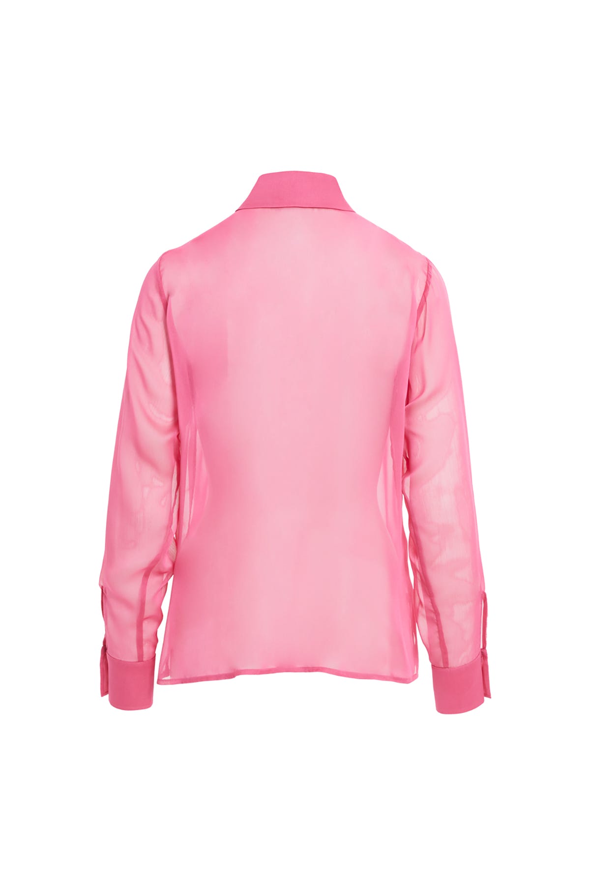 Önü Fırfırlı Transparan Gömlek