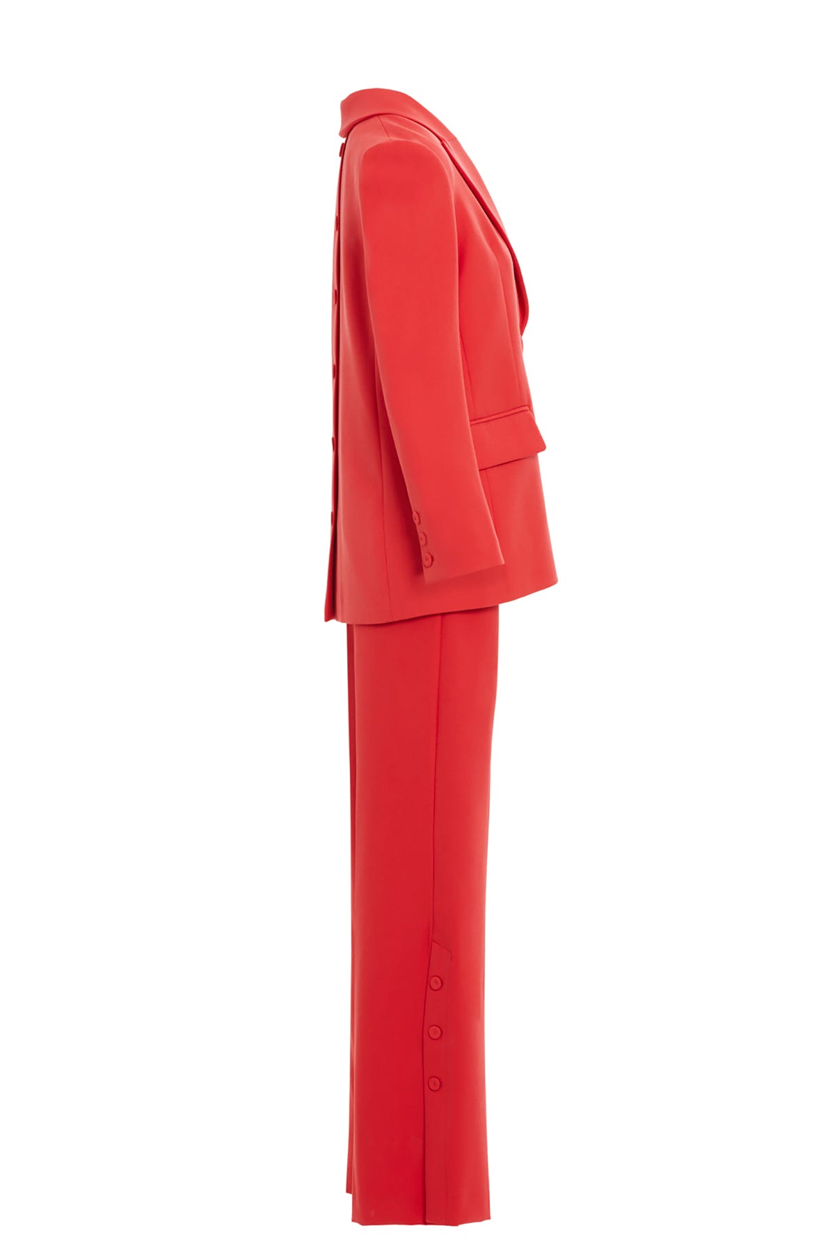 Sırtı Düğme Detaylı Cepli Rahat Kesim Takım