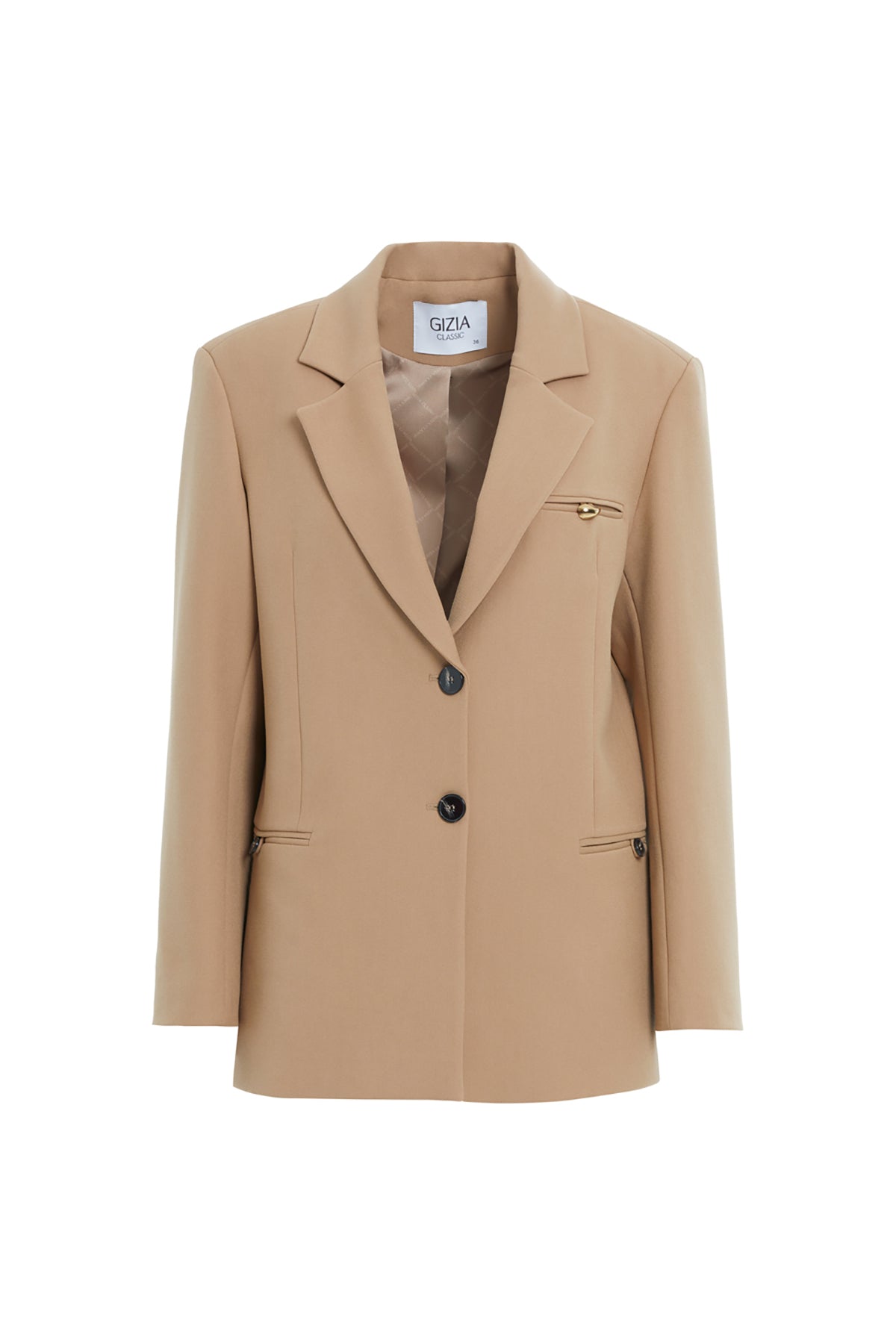 Cep Kısmı Aksesuar Detaylı Ceket