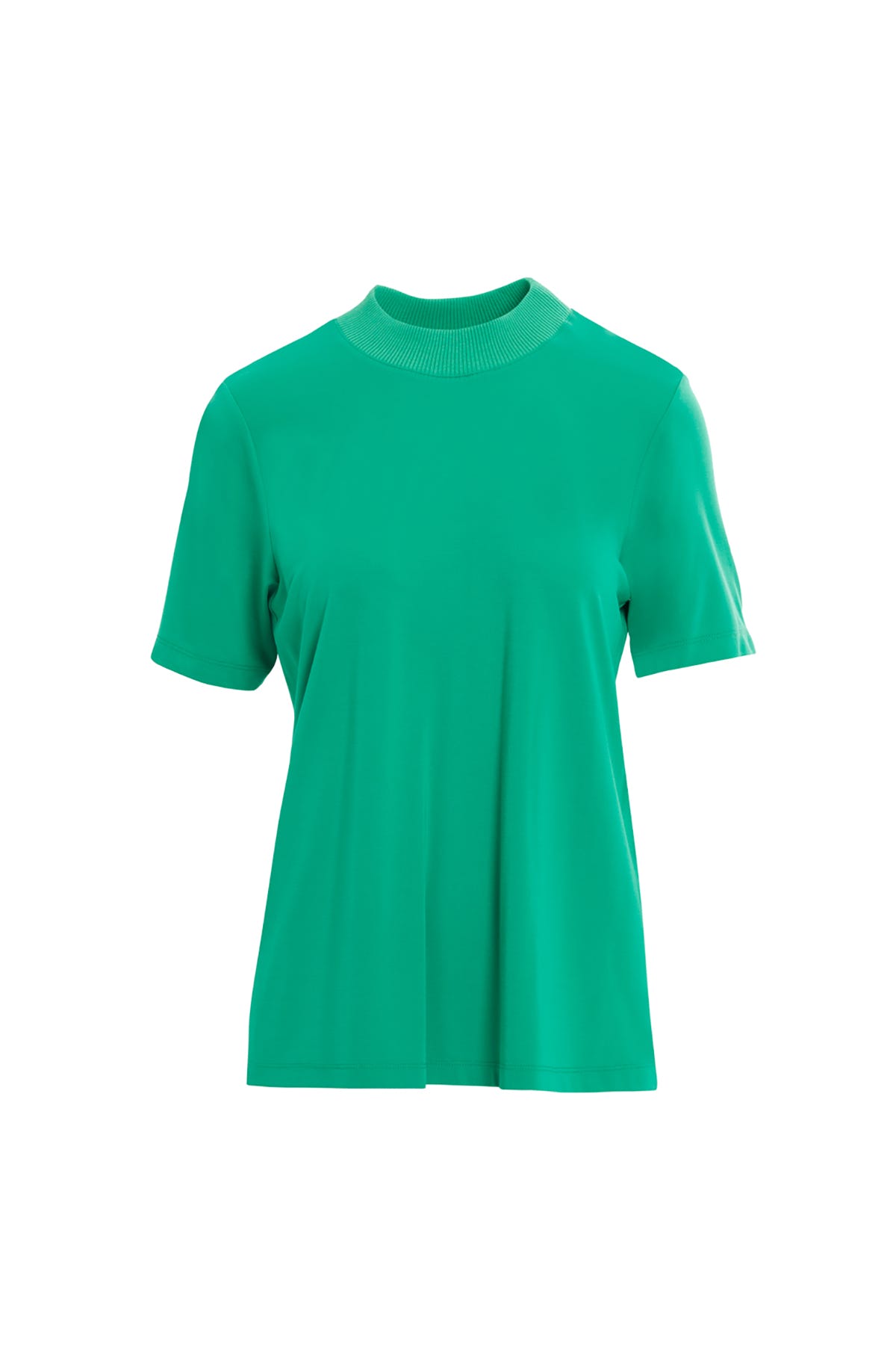 Bisiklet Yaka Kısa Kollu Yeşil T-Shirt