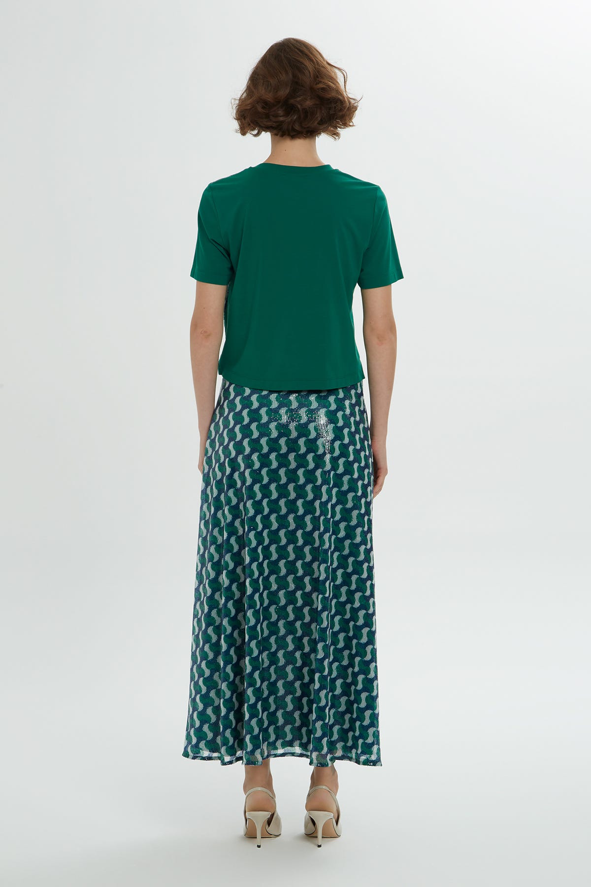 Payet Detaylı Kloş Etekli Takım