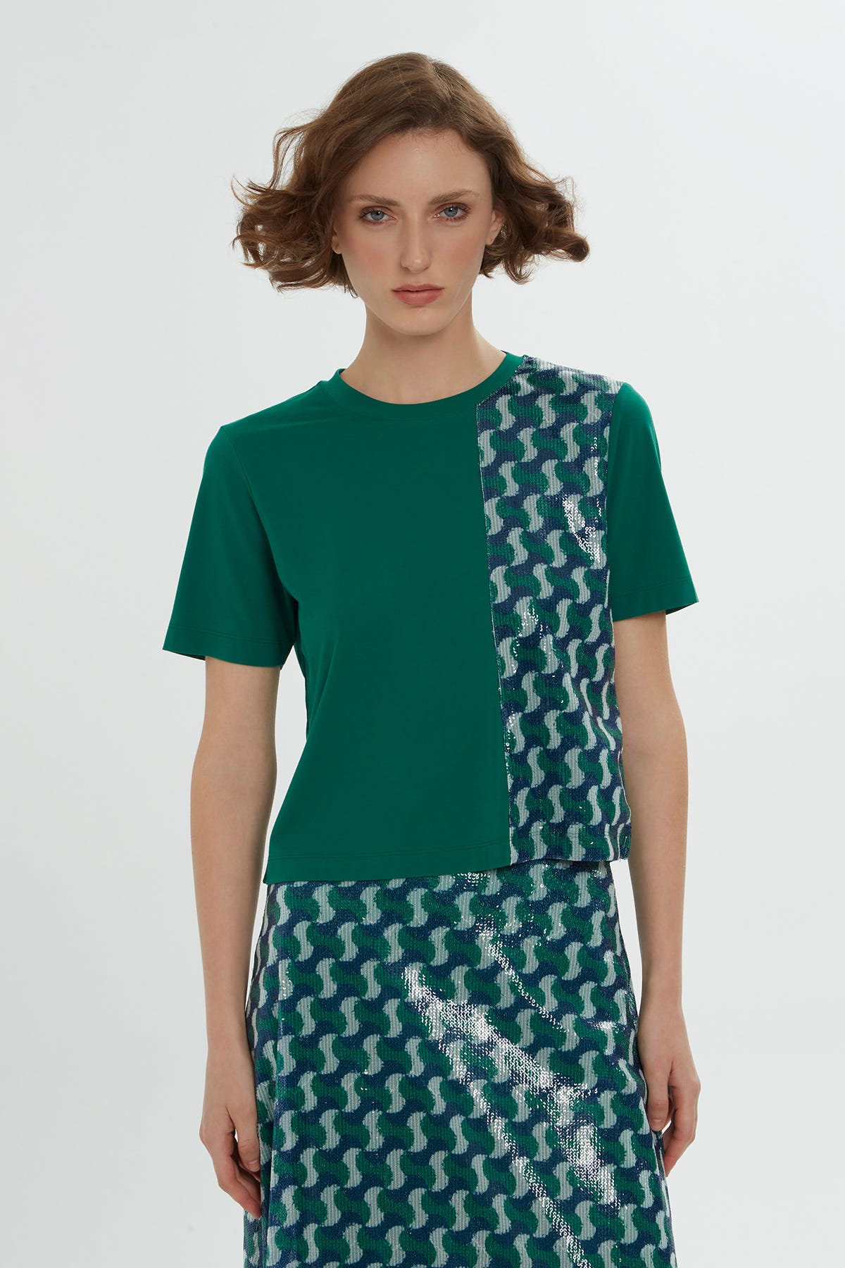 Payet Detaylı Kloş Etekli Takım