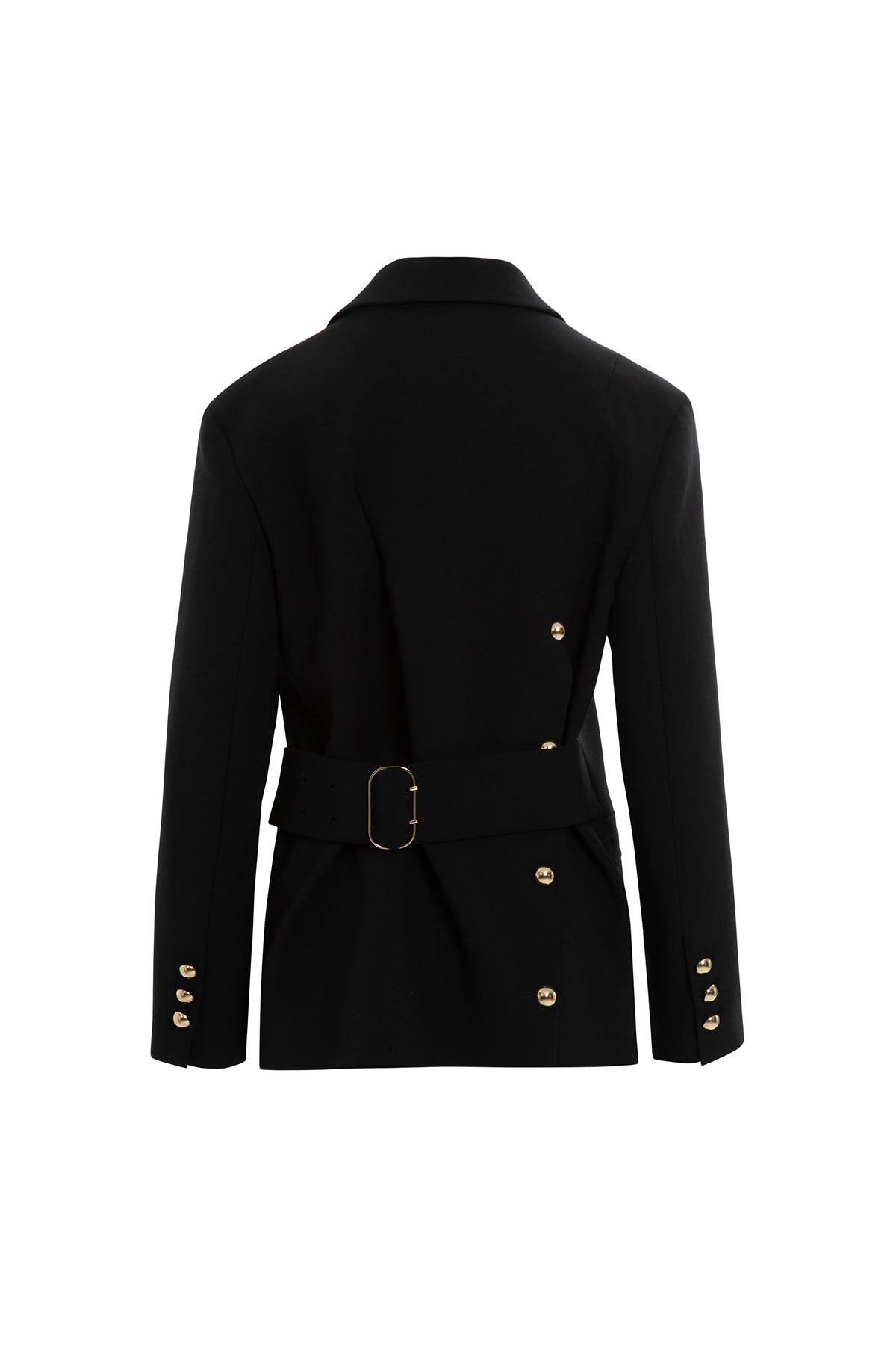 Kruvaze Kapamalı Kemerli Ceket