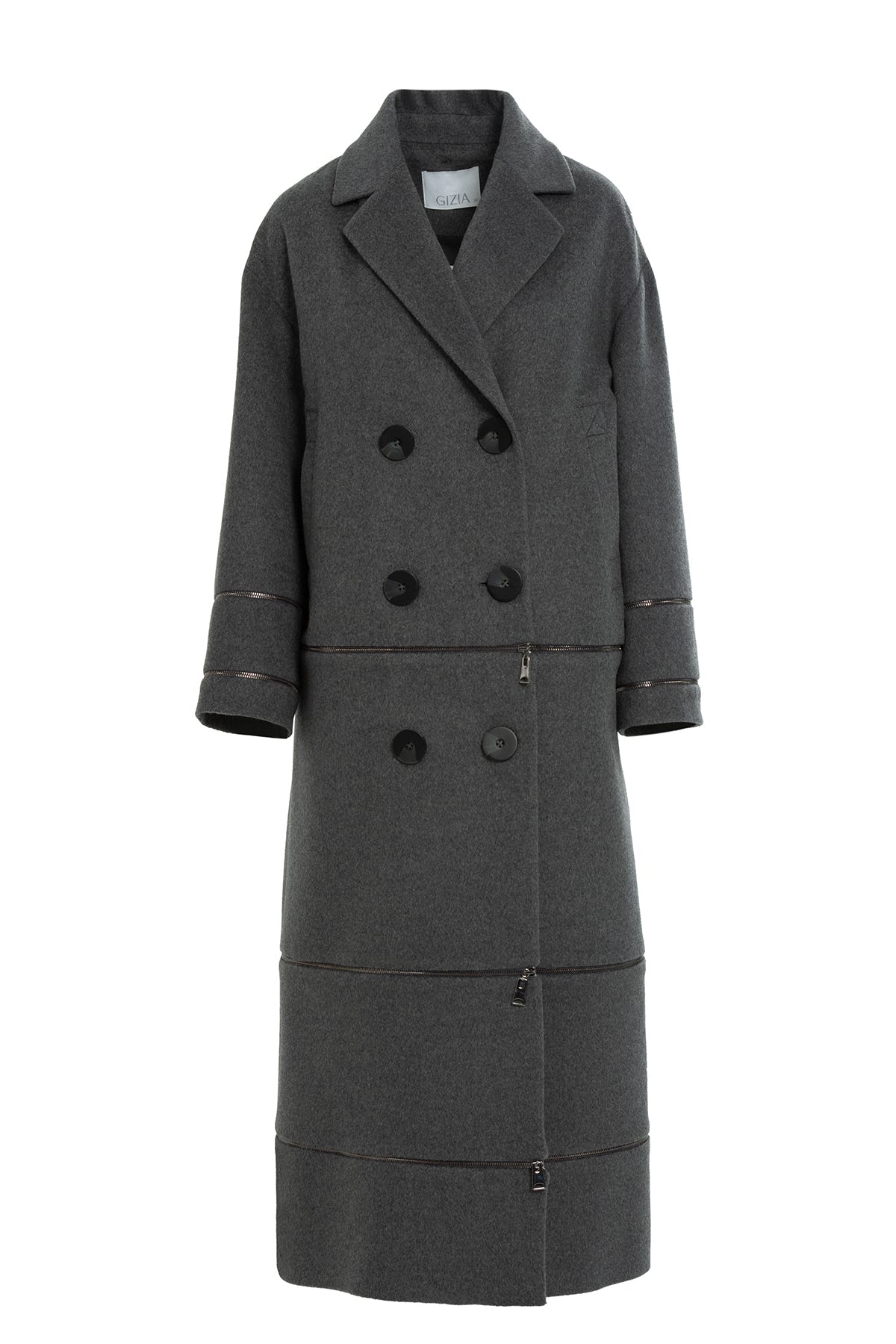 Üç Ayrı Boy Opsiyonlu Uzun Kaşmir Açık Kaban