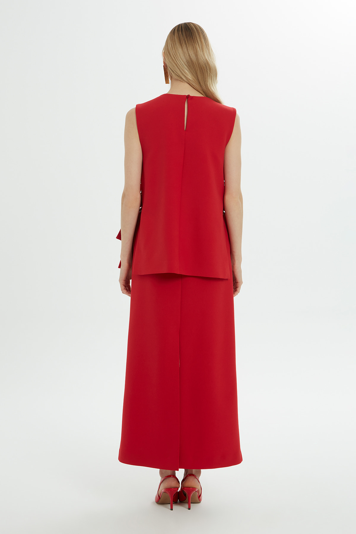 Yuvarlak Yaka Kolsuz Yelek