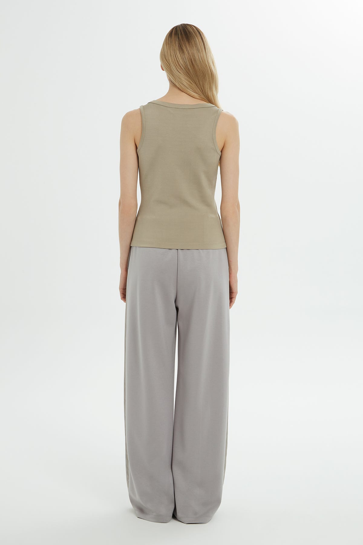 Yuvarlak Yaka Askılı Önü Baskılı Atlet