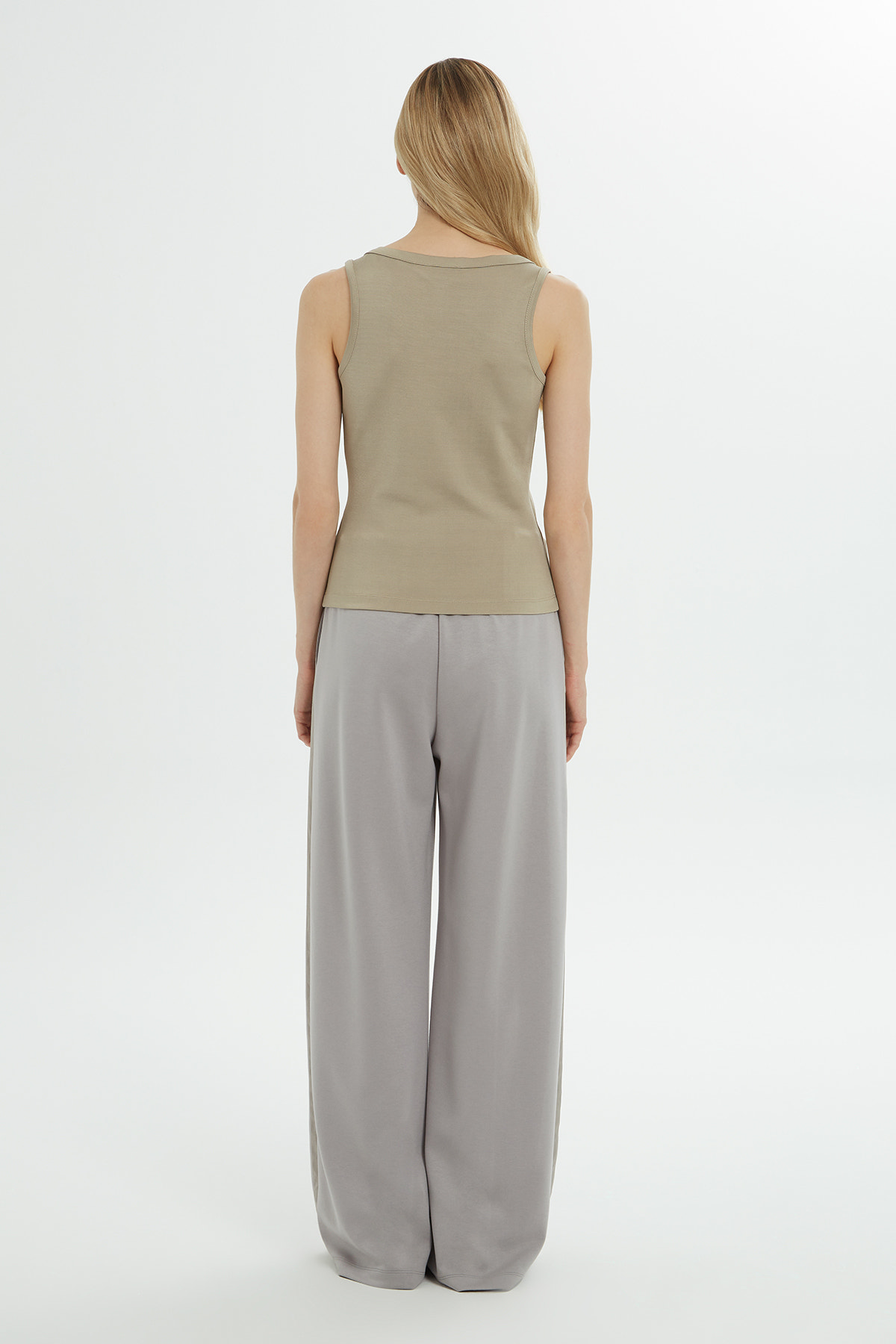 Yuvarlak Yaka Askılı Önü Baskılı Atlet