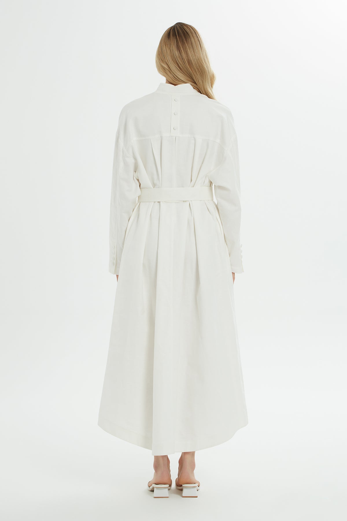 Nakış Detaylı Oversize Gömlek Midi Elbise