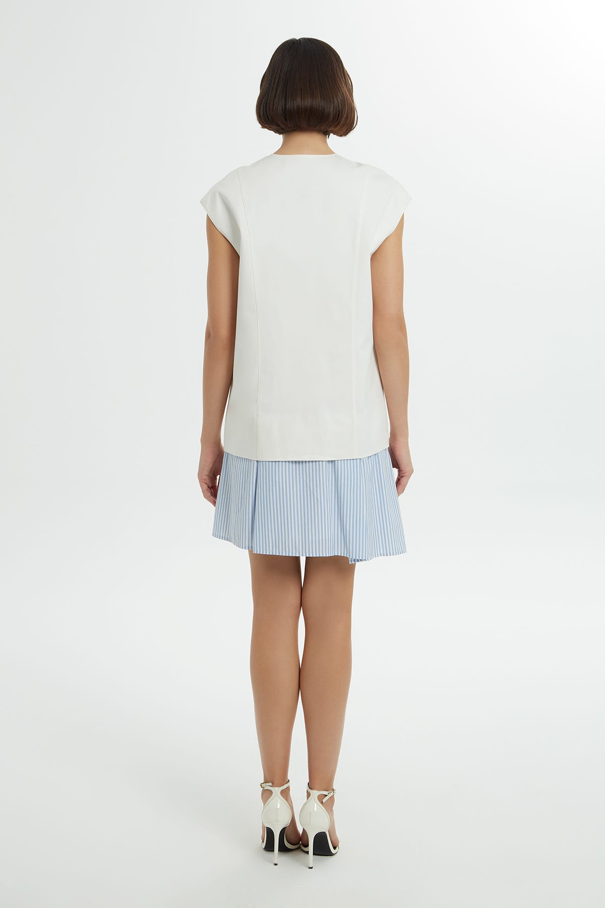 Fermuar Detaylı Mini Elbise