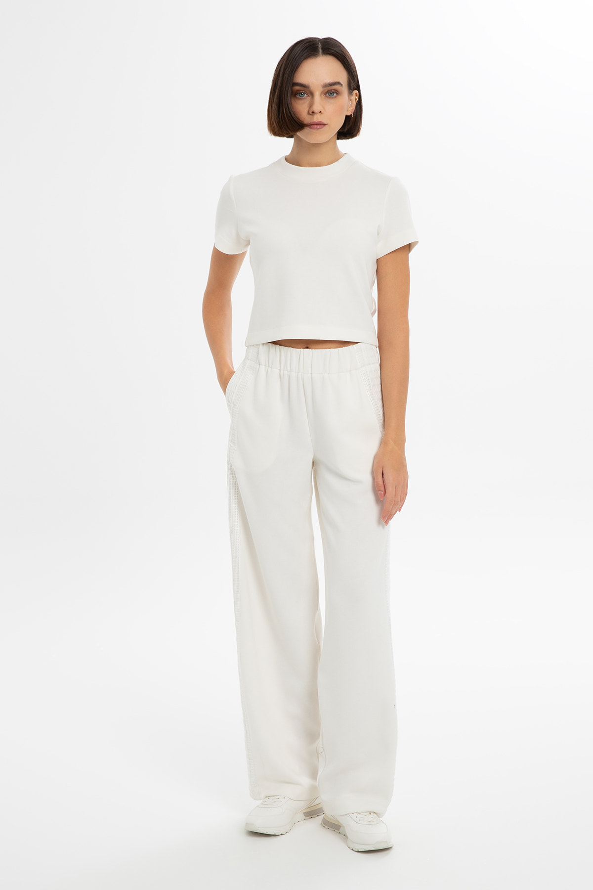 File Detaylı Bol Kesim Eşofman Altı