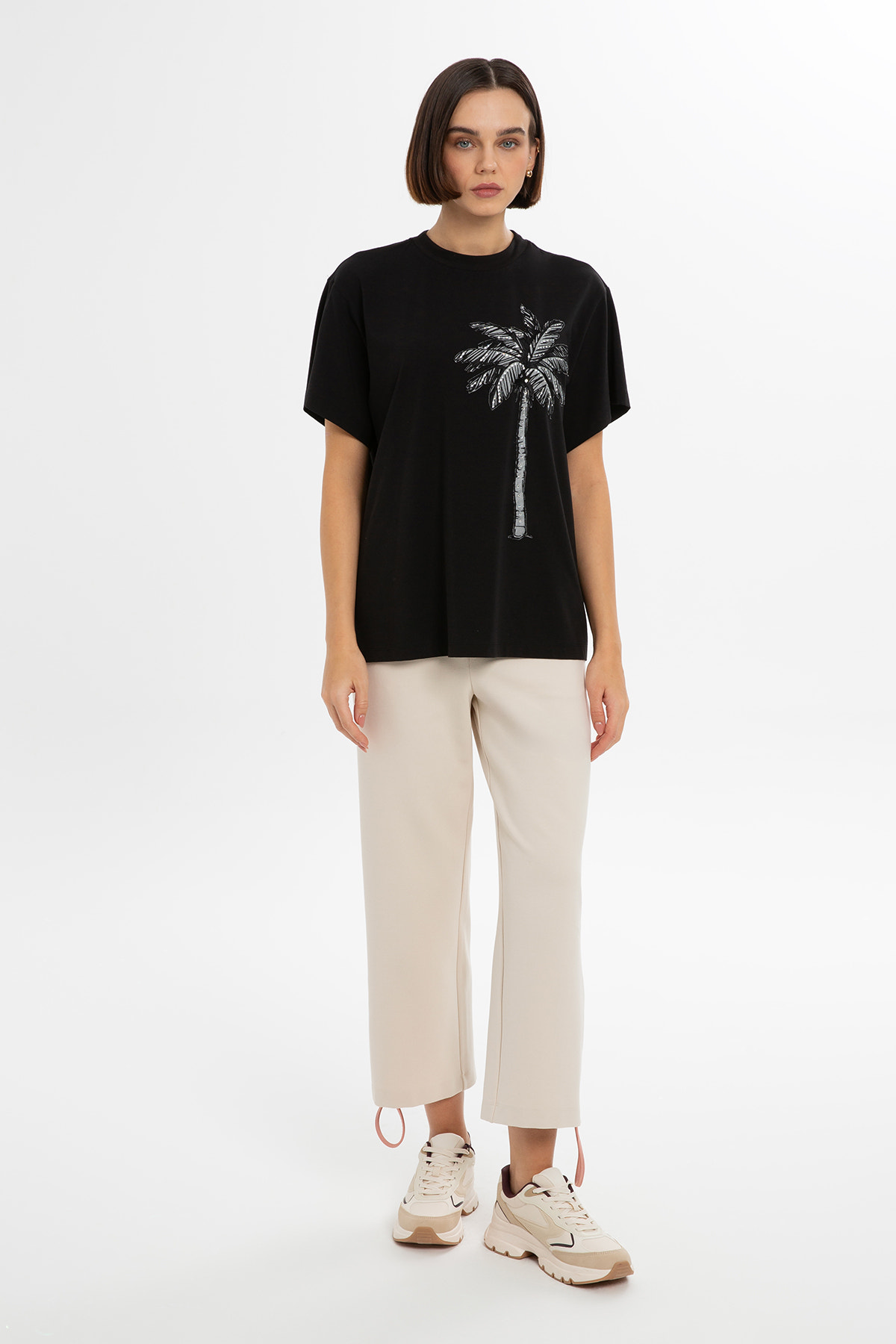 Parlak Taşlı T-shirt