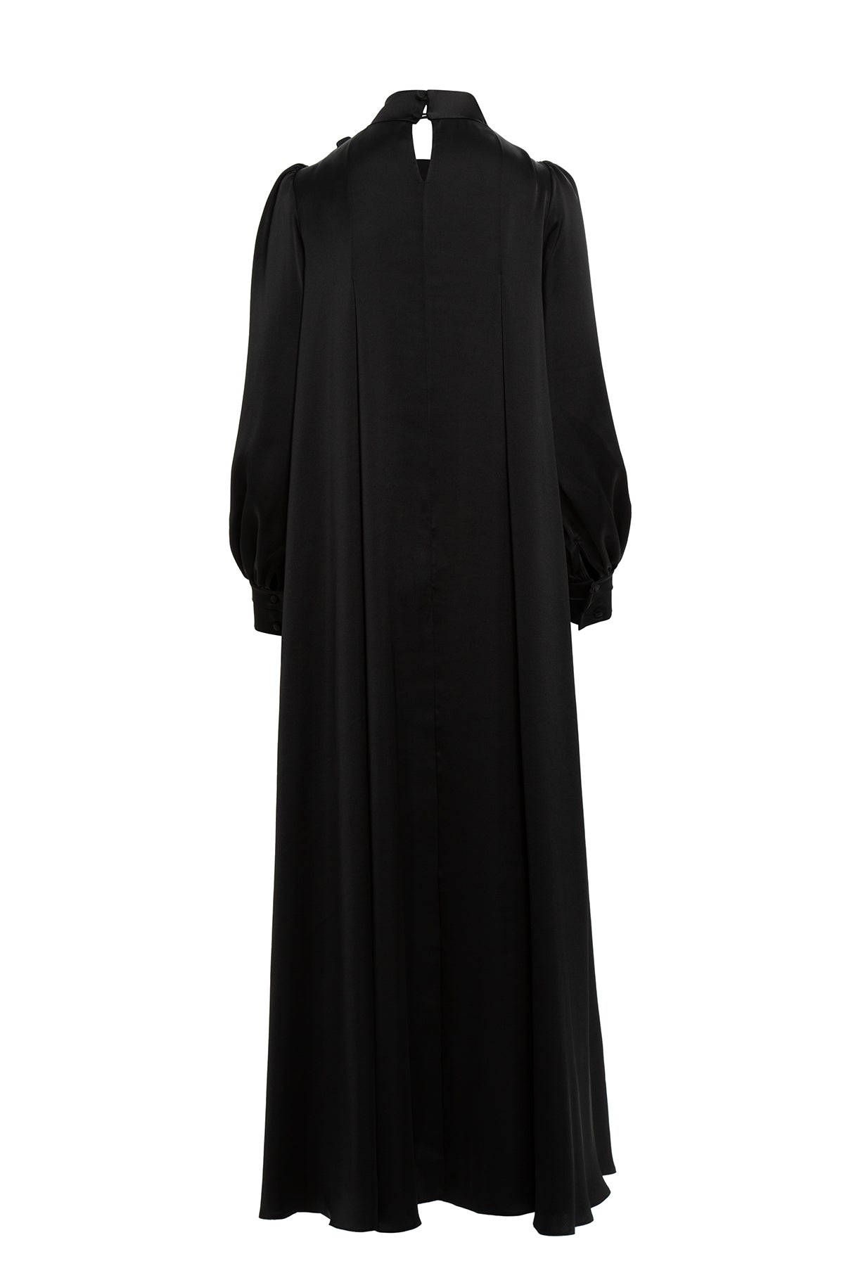 İşlemeli Fiyonk Detaylı Uzun Elbise