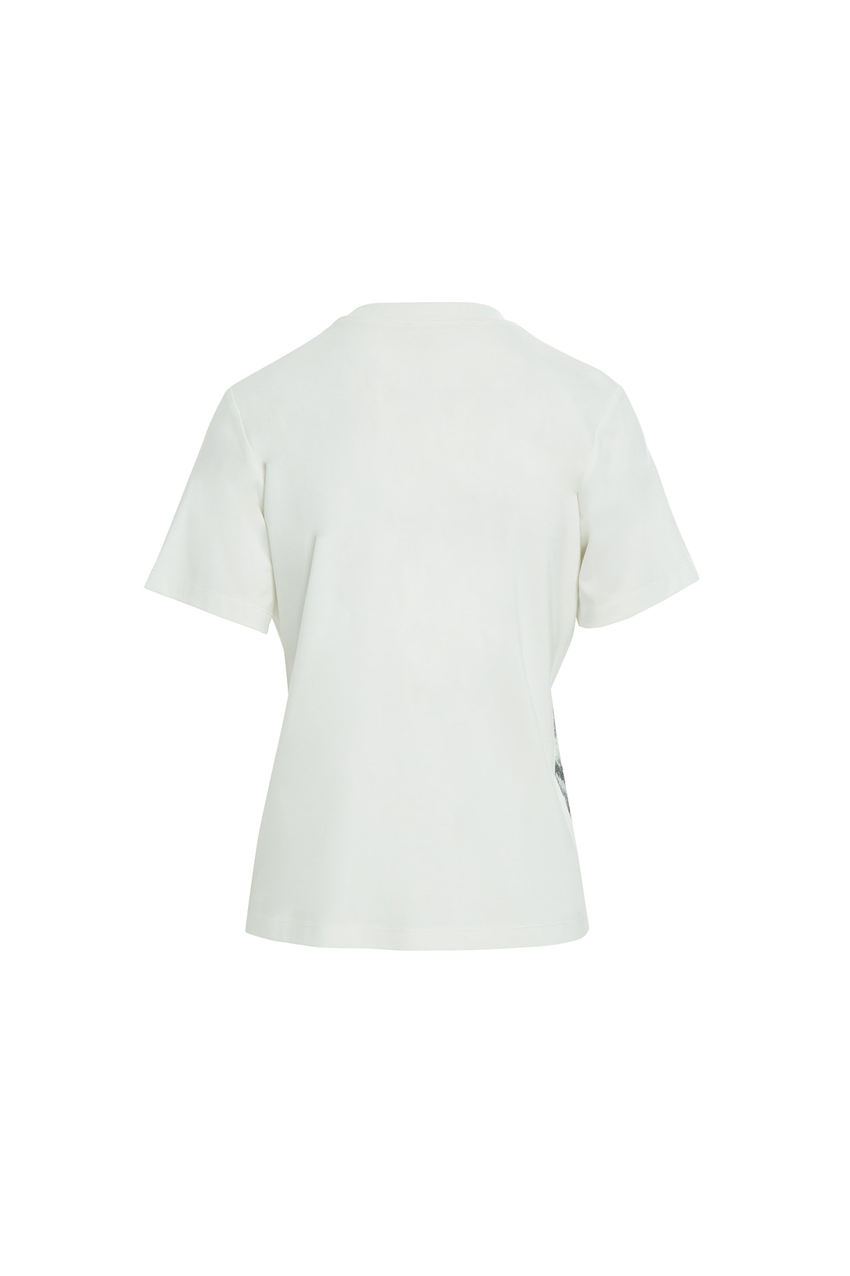 Yuvarlak Yaka Ve Kısa Kollu Desenli T-Shirt