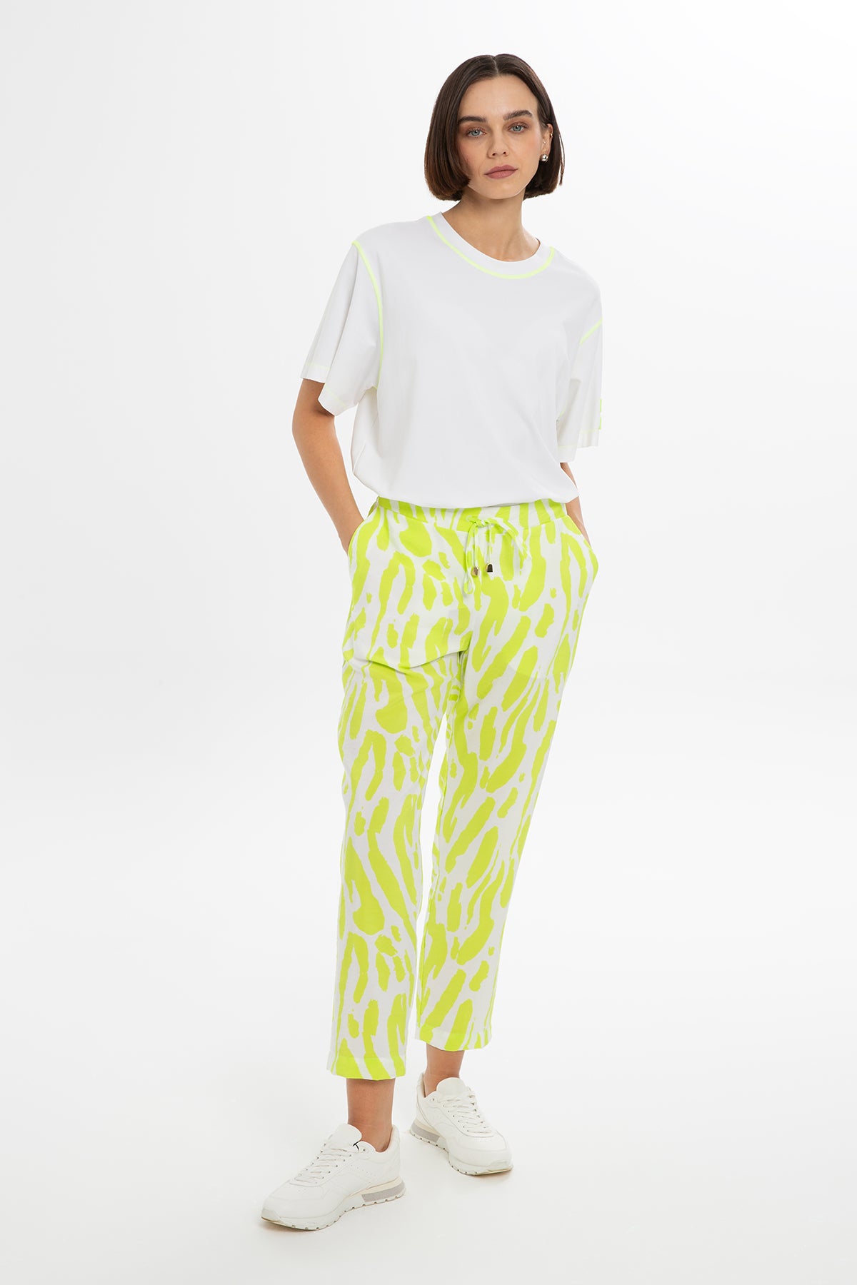 Neon Desenli Pantolon