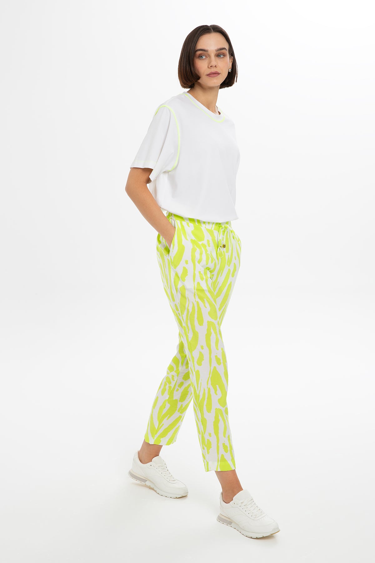 Neon Desenli Pantolon