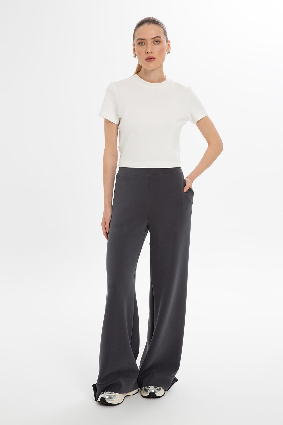 Paçası Çıt Çıtlı Eşofman Altı