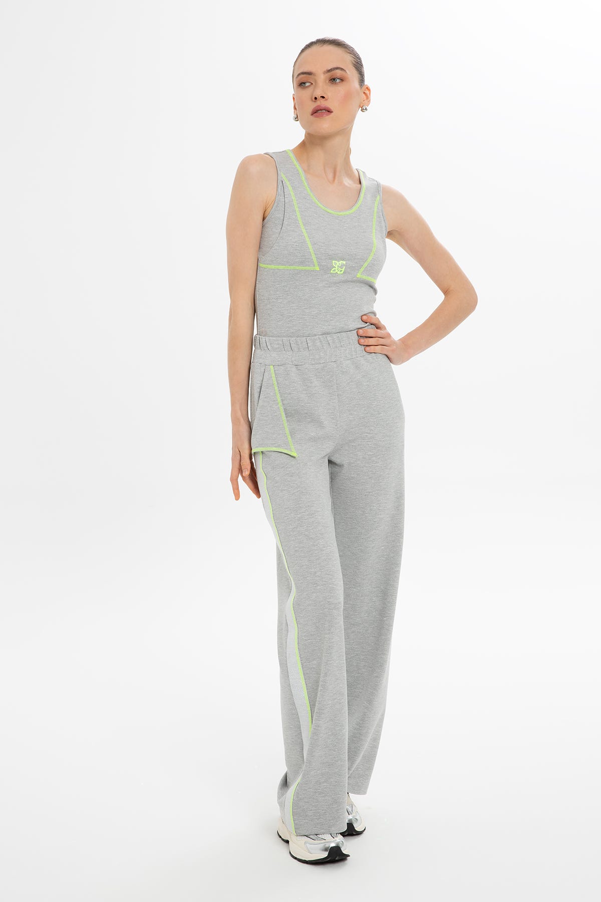 Neon Dikiş Detaylı Eşofman Altı