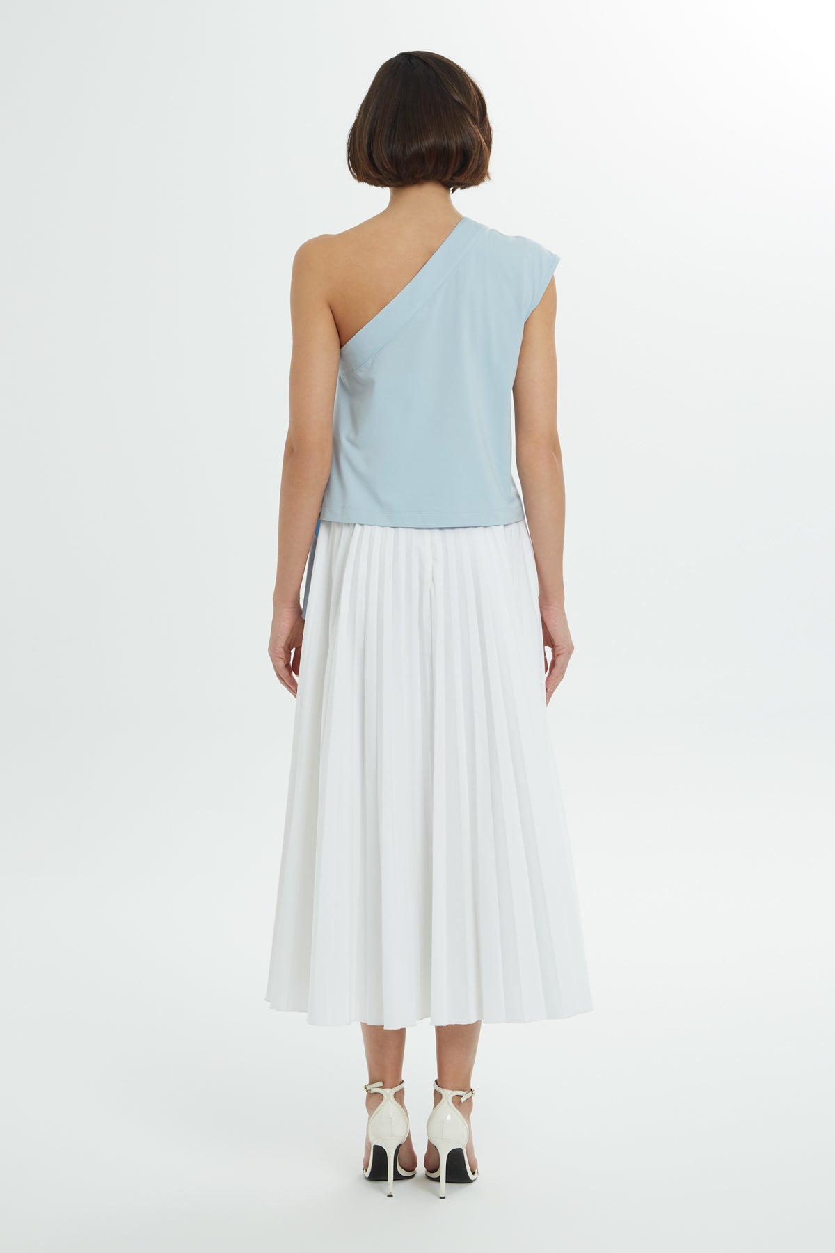 İşlemeli Tek Omuz Bluz