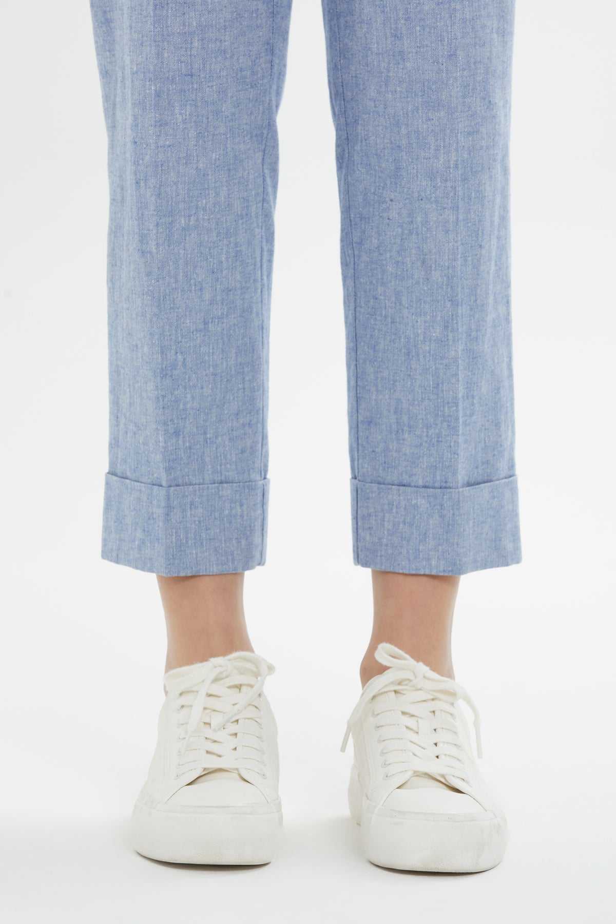 Bel Lastik Detaylı Double Paçalı Pantolon