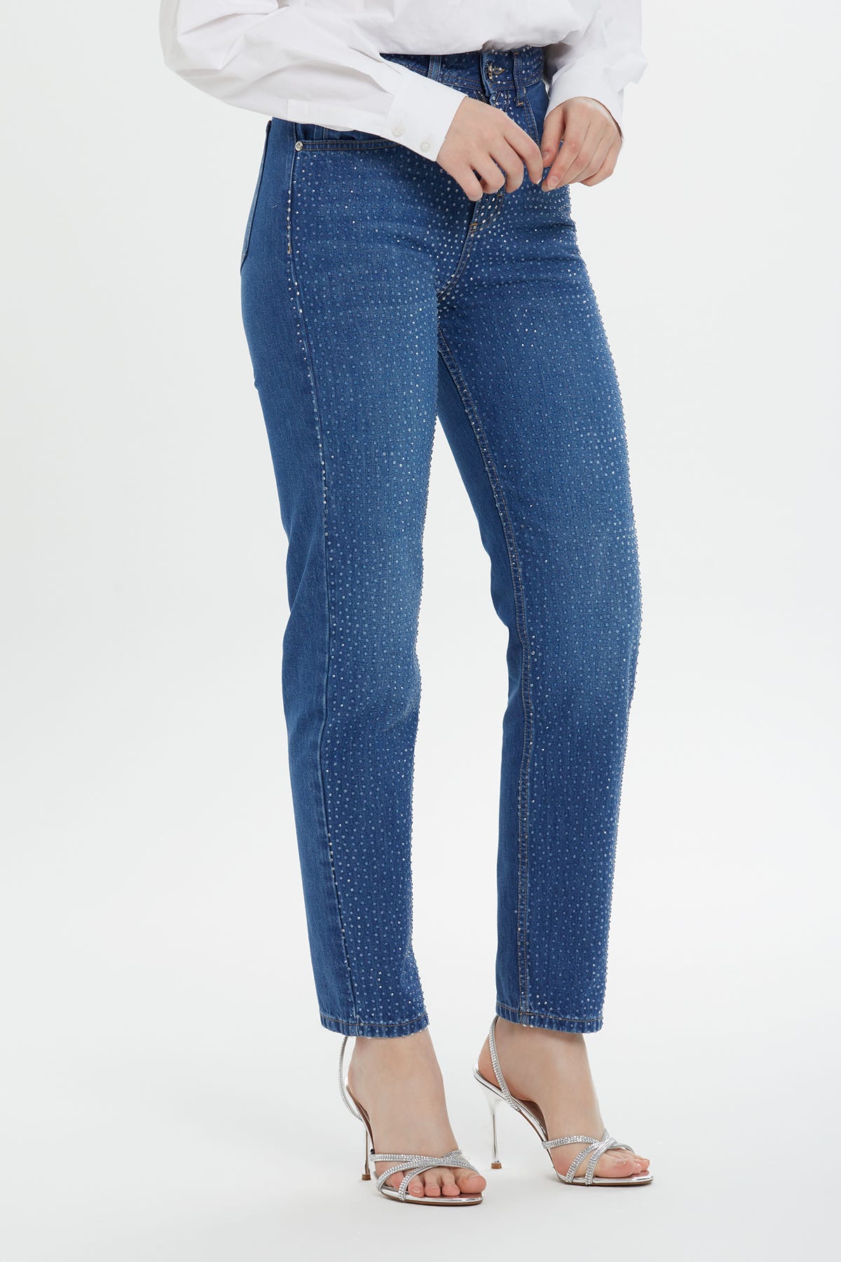 Jagronlu Mom Mavi Jean Pantolon