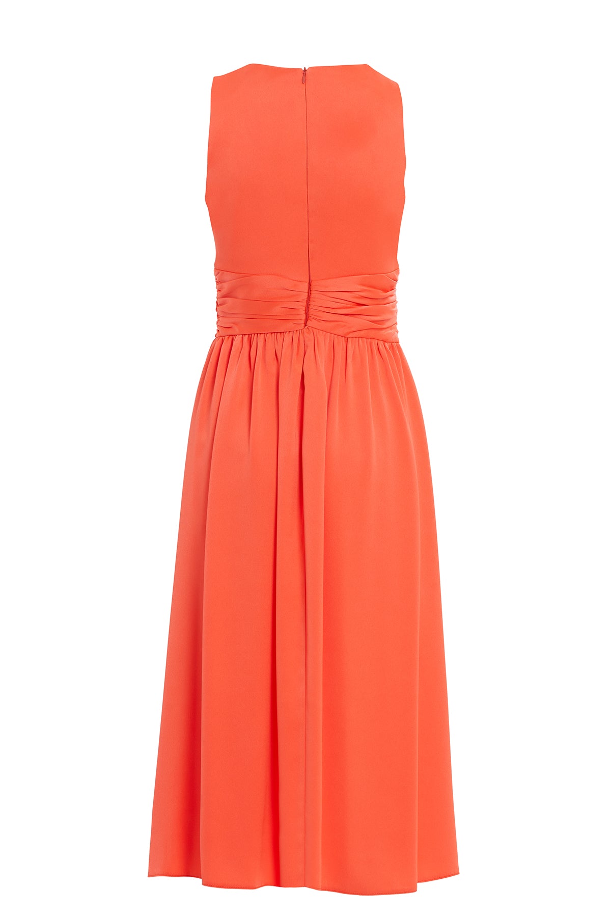 Beli Piliseli Ve İşleme Detaylı Eteği Kloş Abiye Midi Elbise