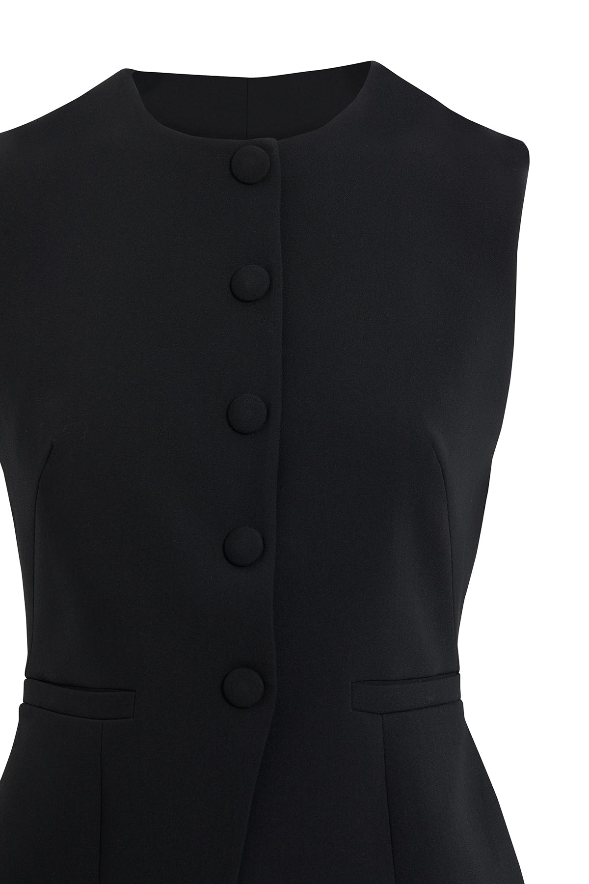 Mono Kapamalı Astarlı Kadın Dokuma Yelek