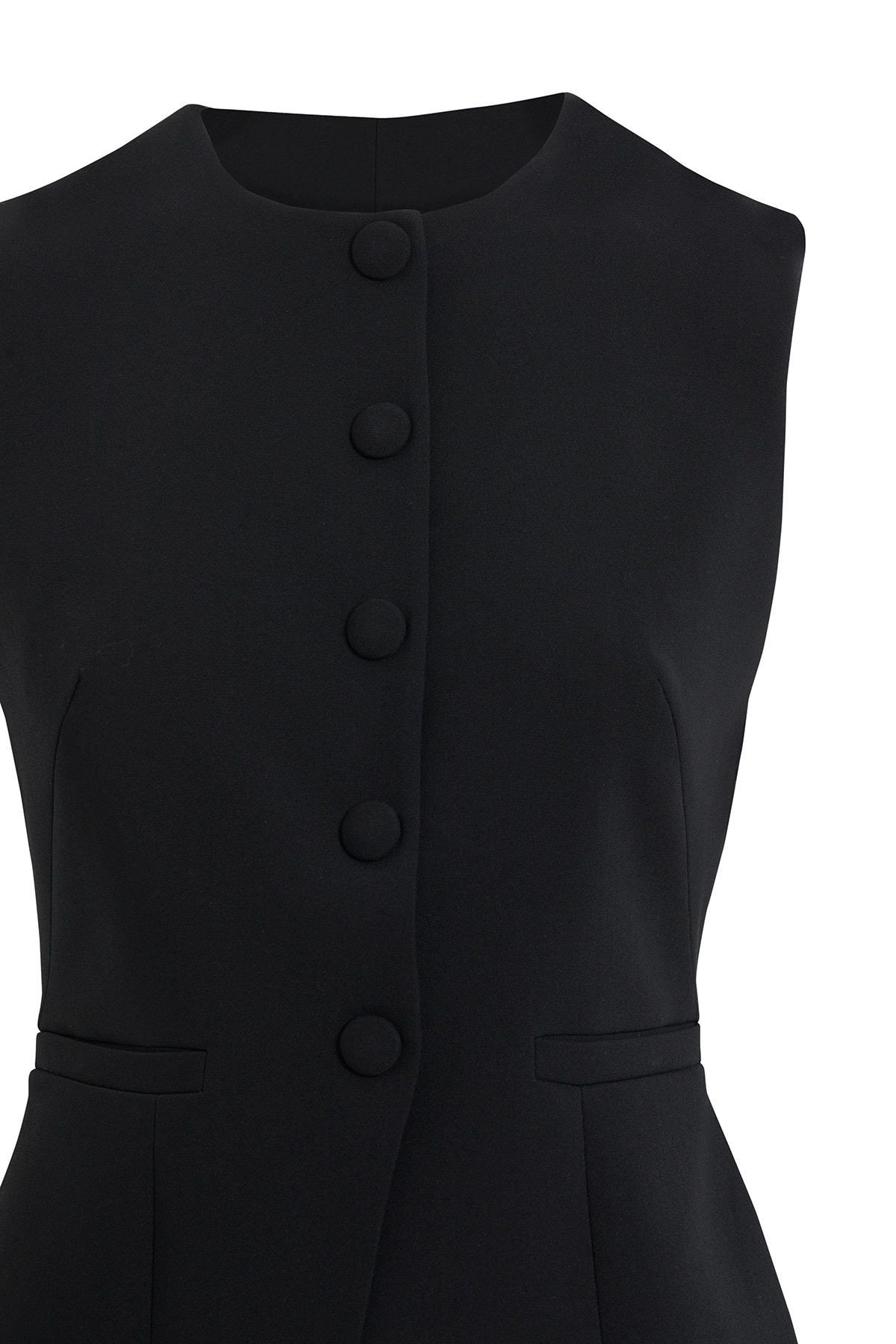 Mono Kapamalı Astarlı Kadın Dokuma Yelek