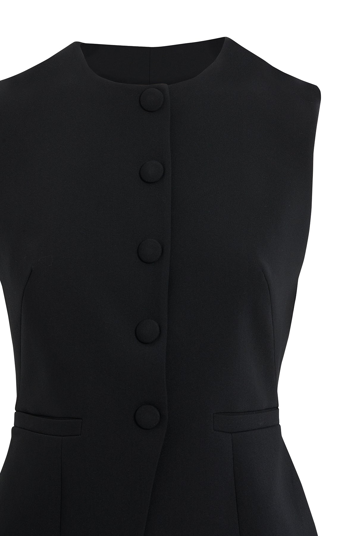 Mono Kapamalı Astarlı Kadın Dokuma Yelek