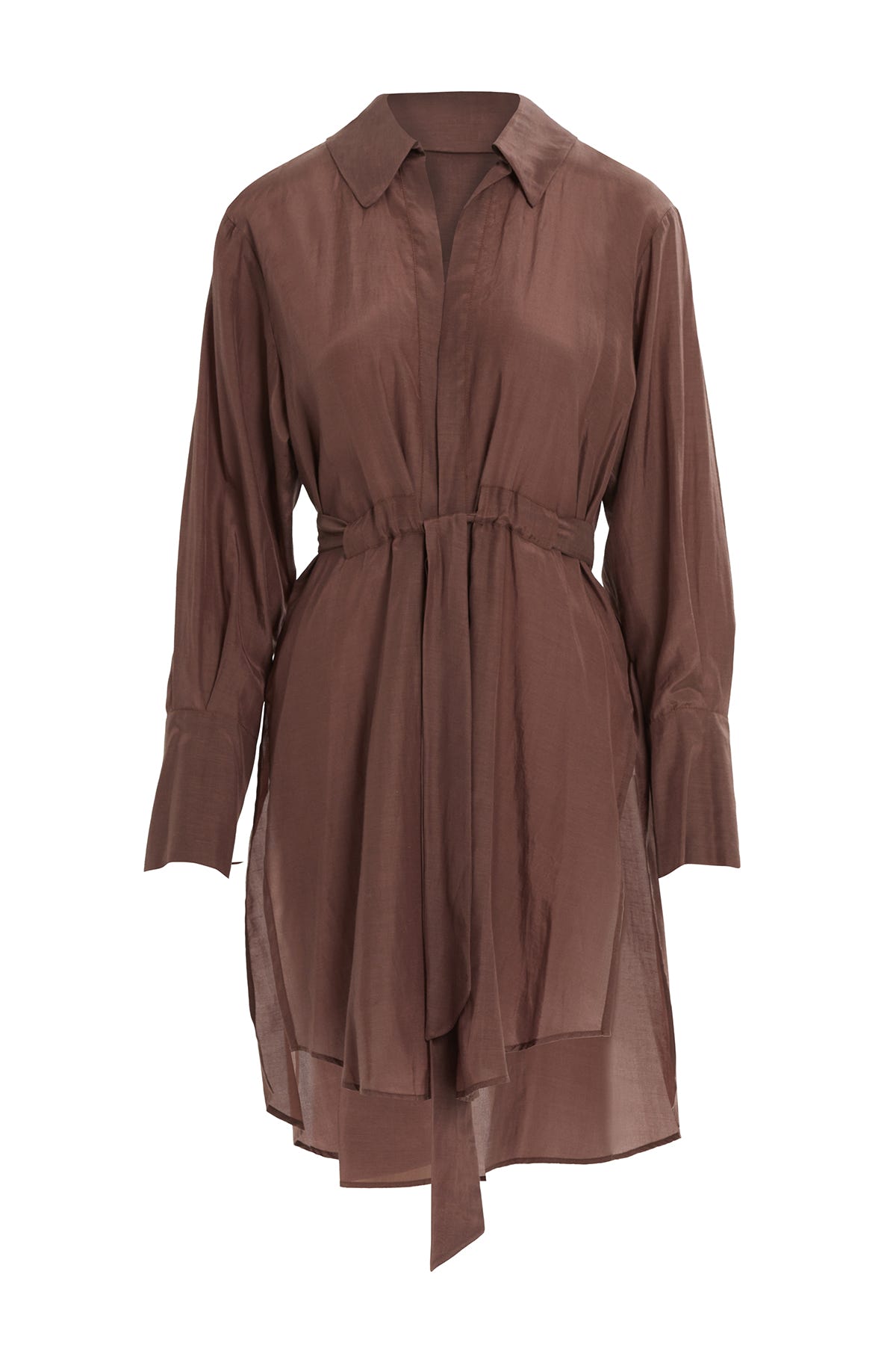 Seyyar Kuşaklı Arkası Uzun Gömlek