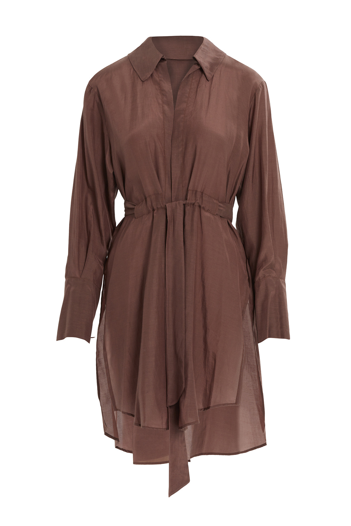 Seyyar Kuşaklı Arkası Uzun Gömlek