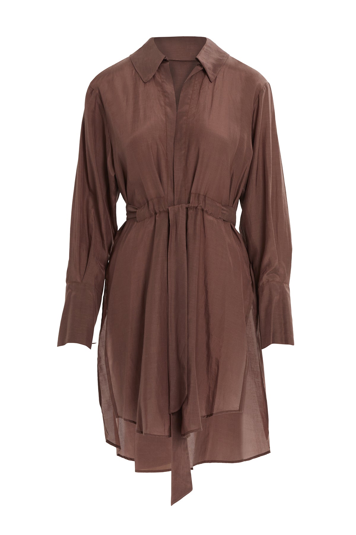 Seyyar Kuşaklı Arkası Uzun Gömlek