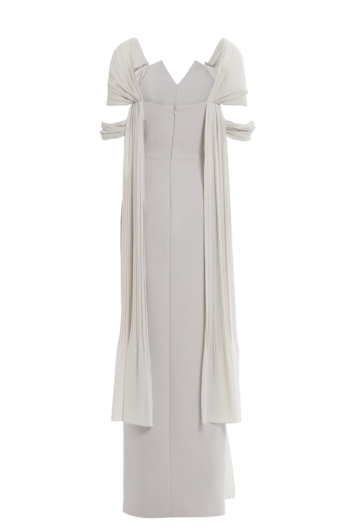 Boncuk İşlemeli Uzun Elbise