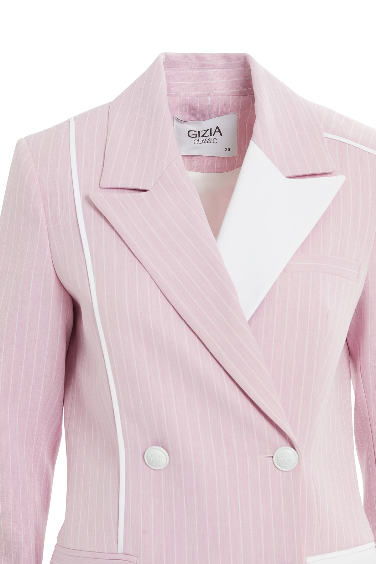 Çizgili Kumaşlı Palazzo Pantolonlu Takım