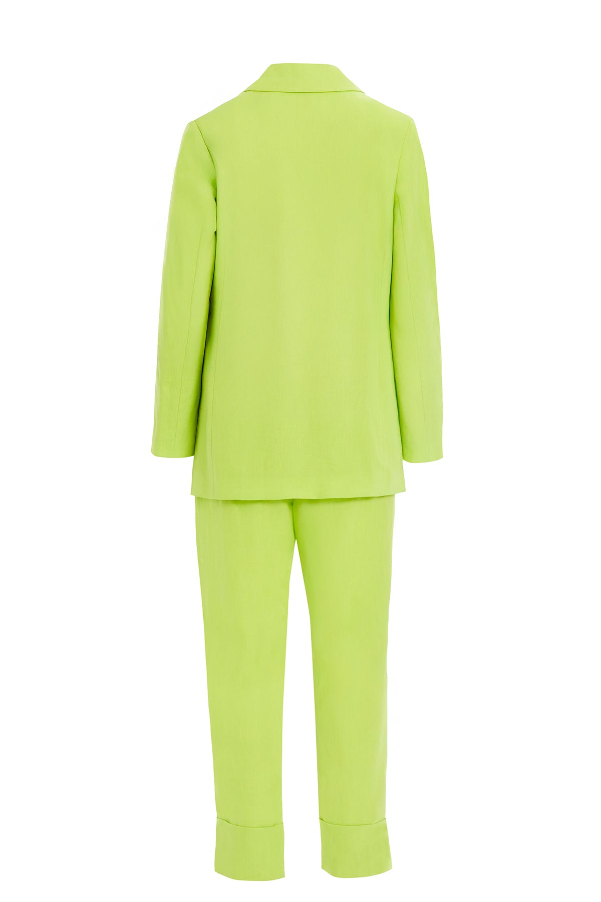 Tek Cep Detaylı Ceket Ve Palazzo Pantolonlu Takım