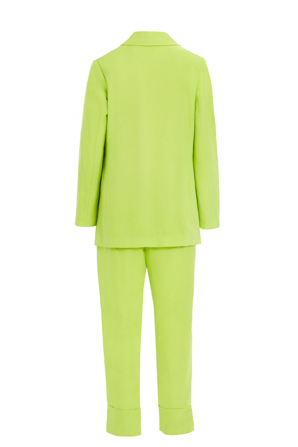 Tek Cep Detaylı Ceket Ve Palazzo Pantolonlu Takım