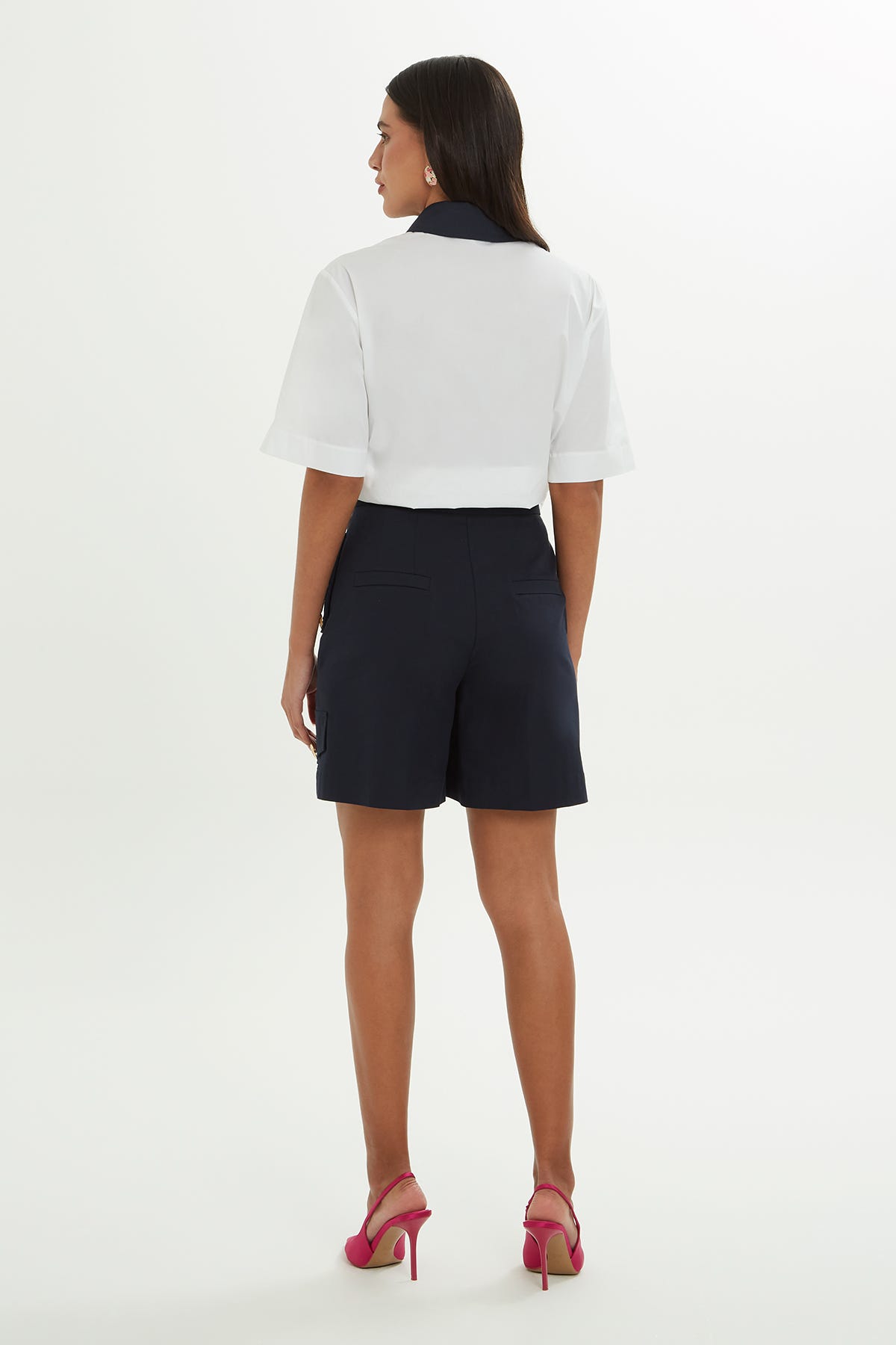 Düğme Detaylı Şort