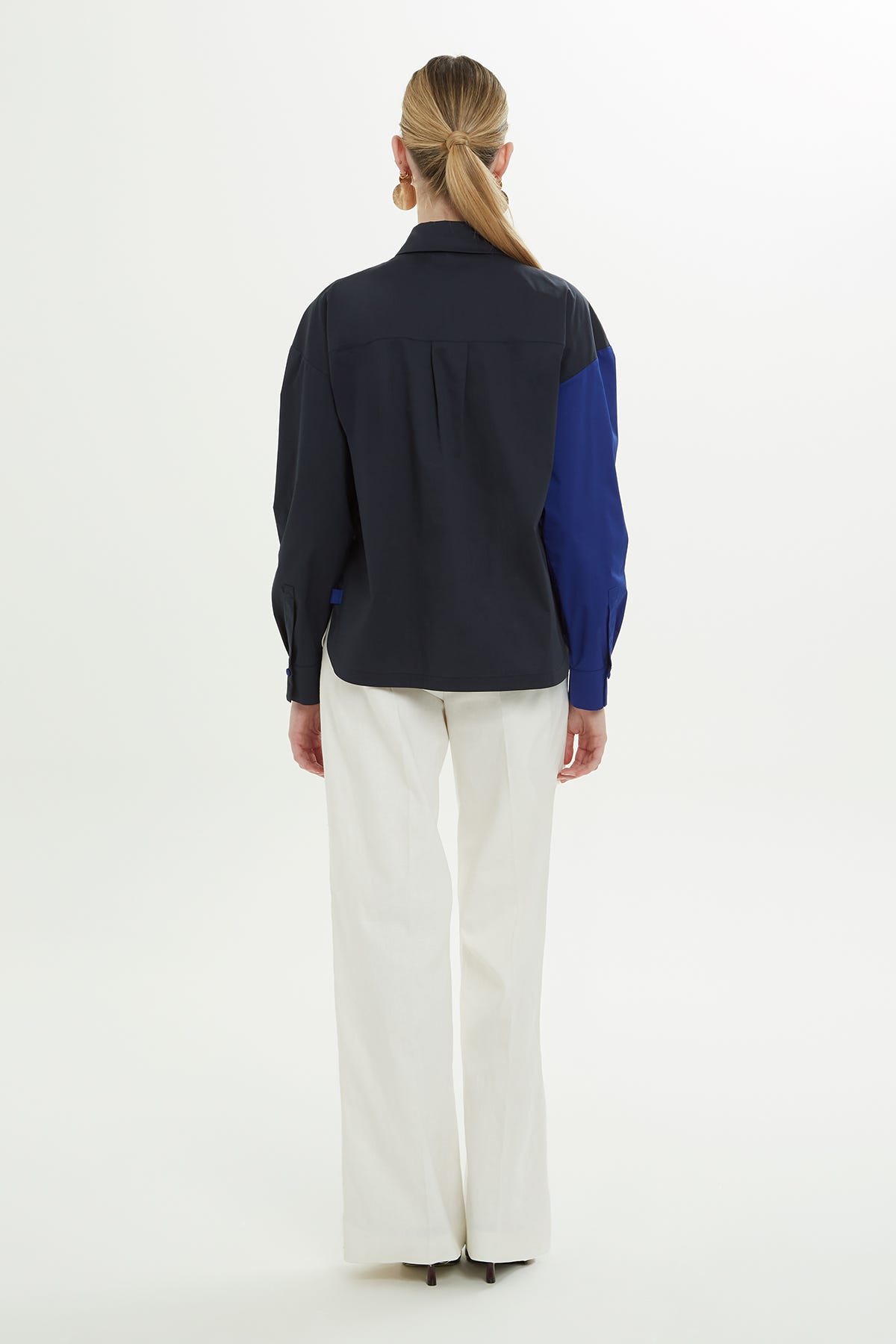 Çift Renkli Gömlek