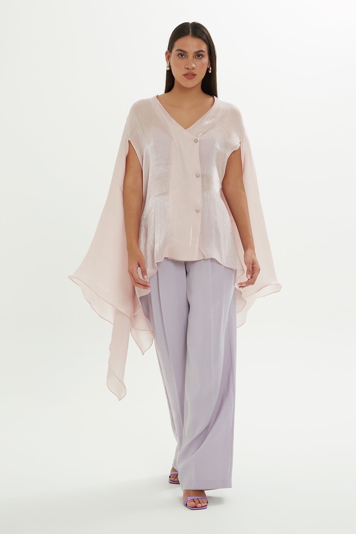 Transparan Parlak Bluz