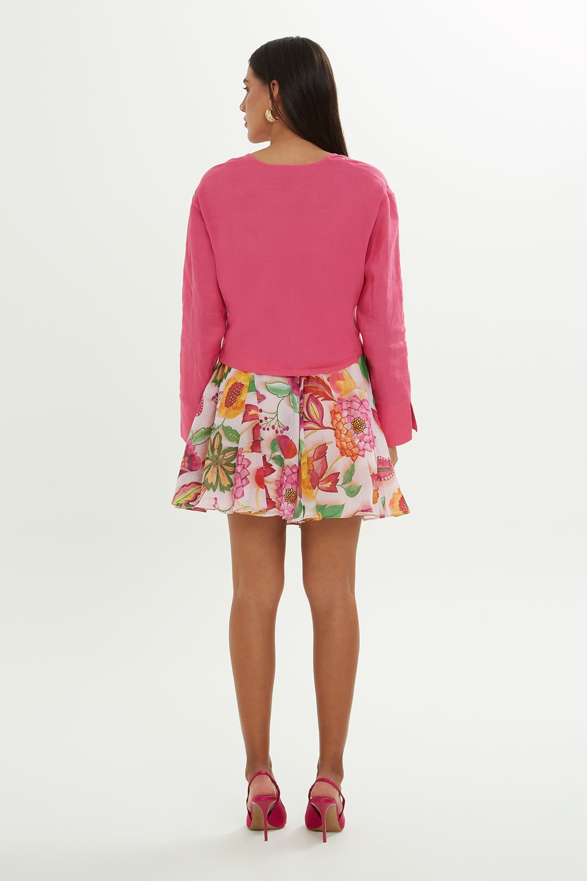 Kruvaze Kapamalı Uzun Kollu Bluz