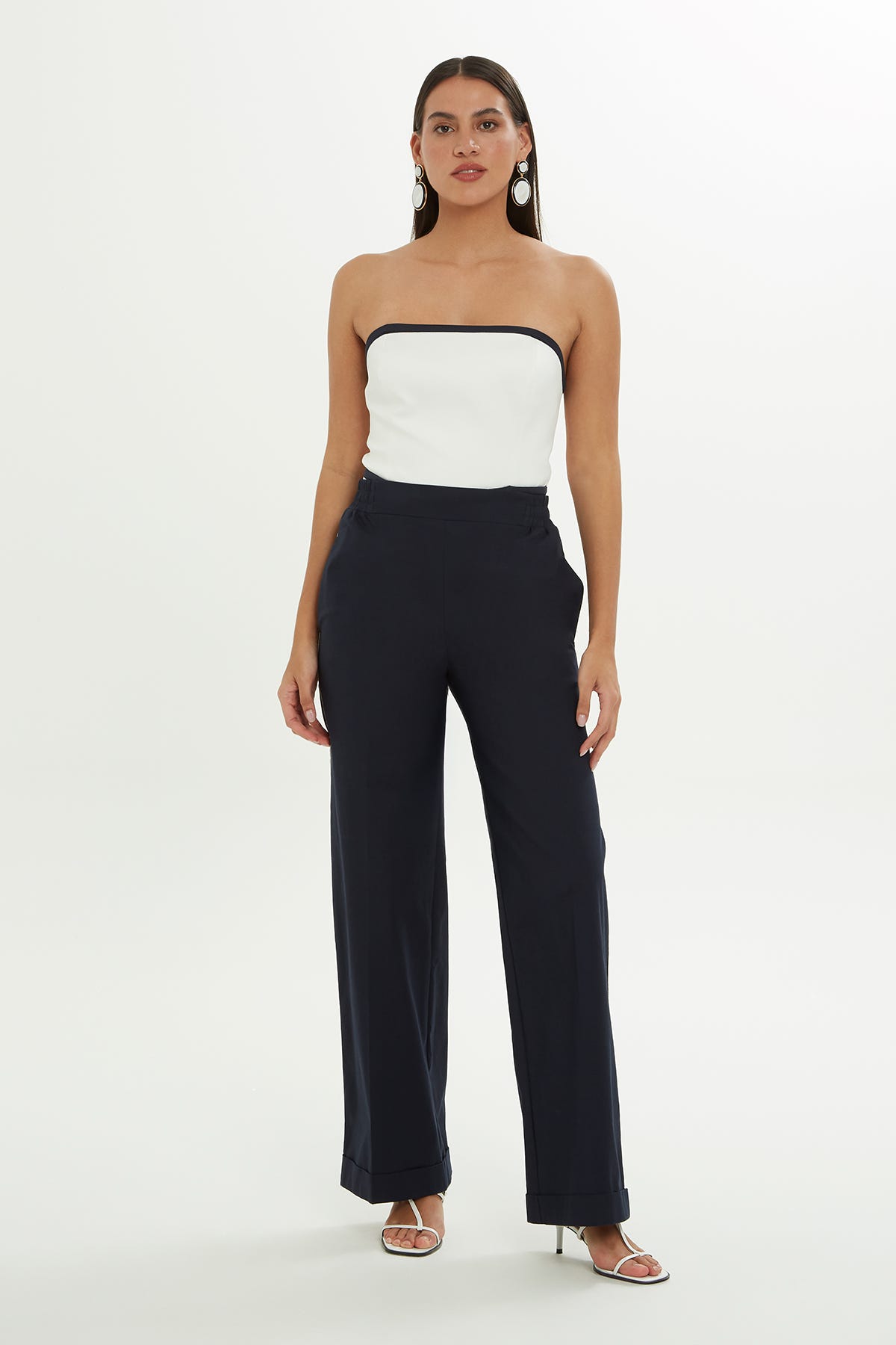 Zincir Biye Detaylı Pantolon