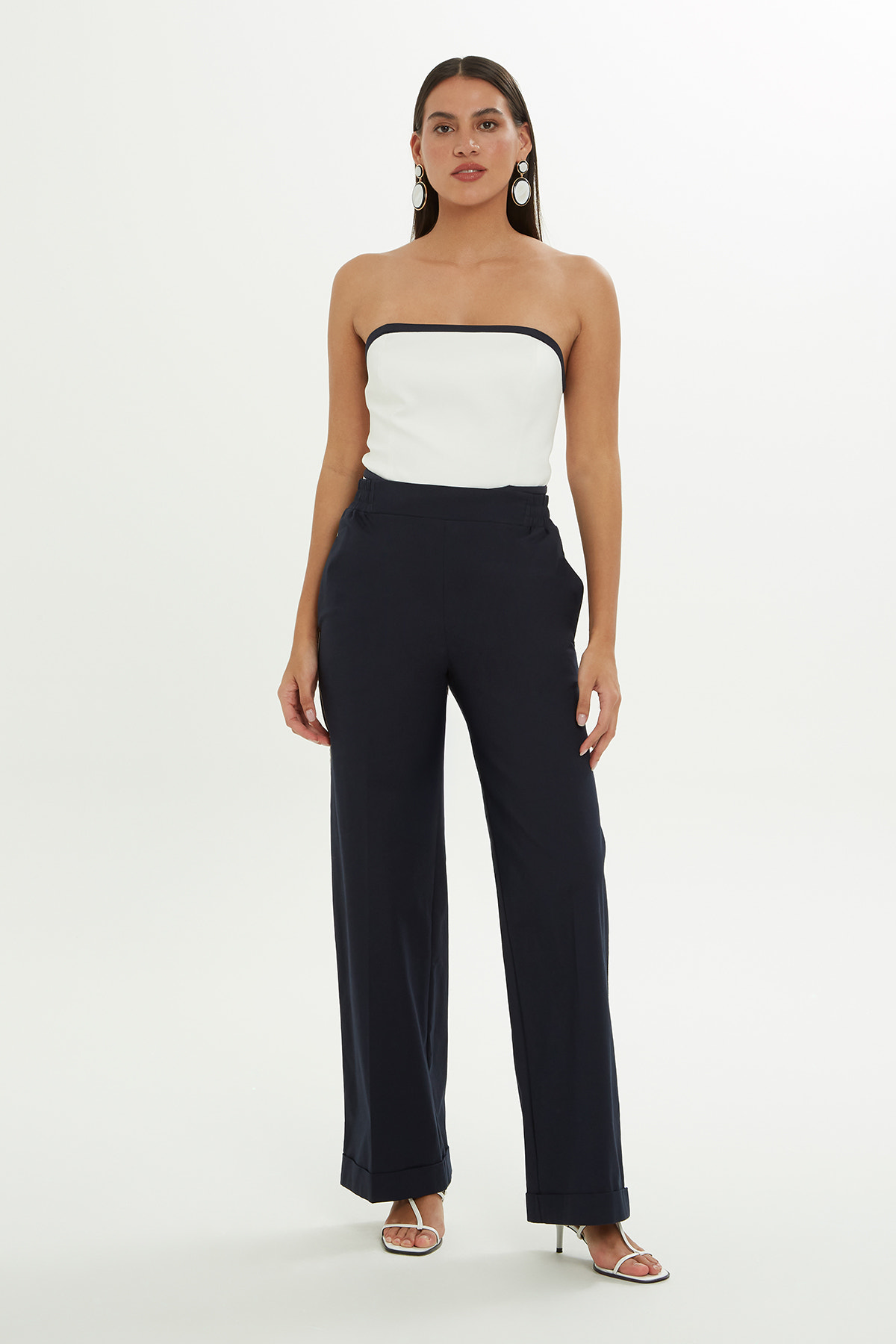 Zincir Biye Detaylı Pantolon