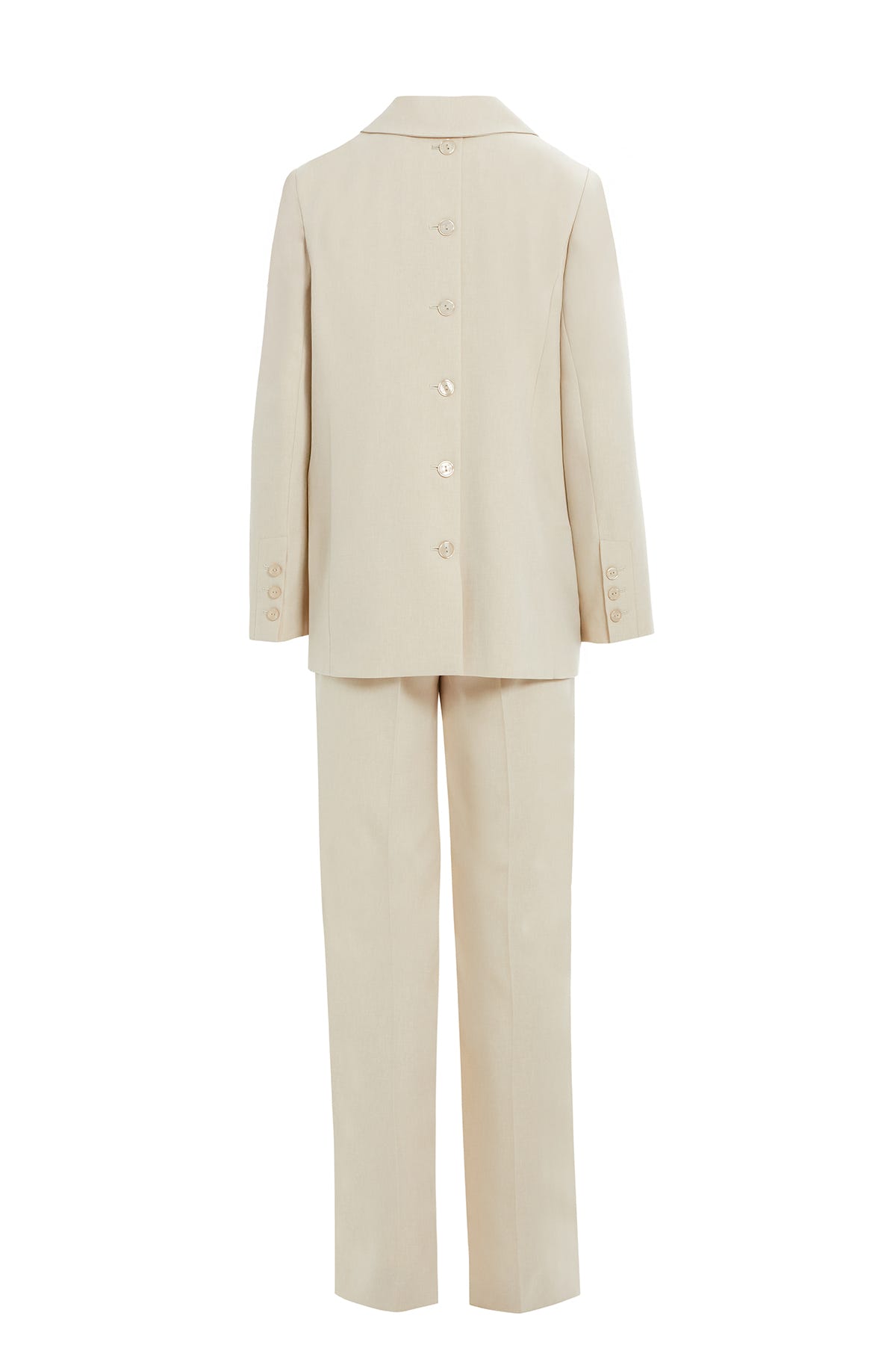 Sırt Düğme Detaylı Üç Cepli Rahat Kesim Takım