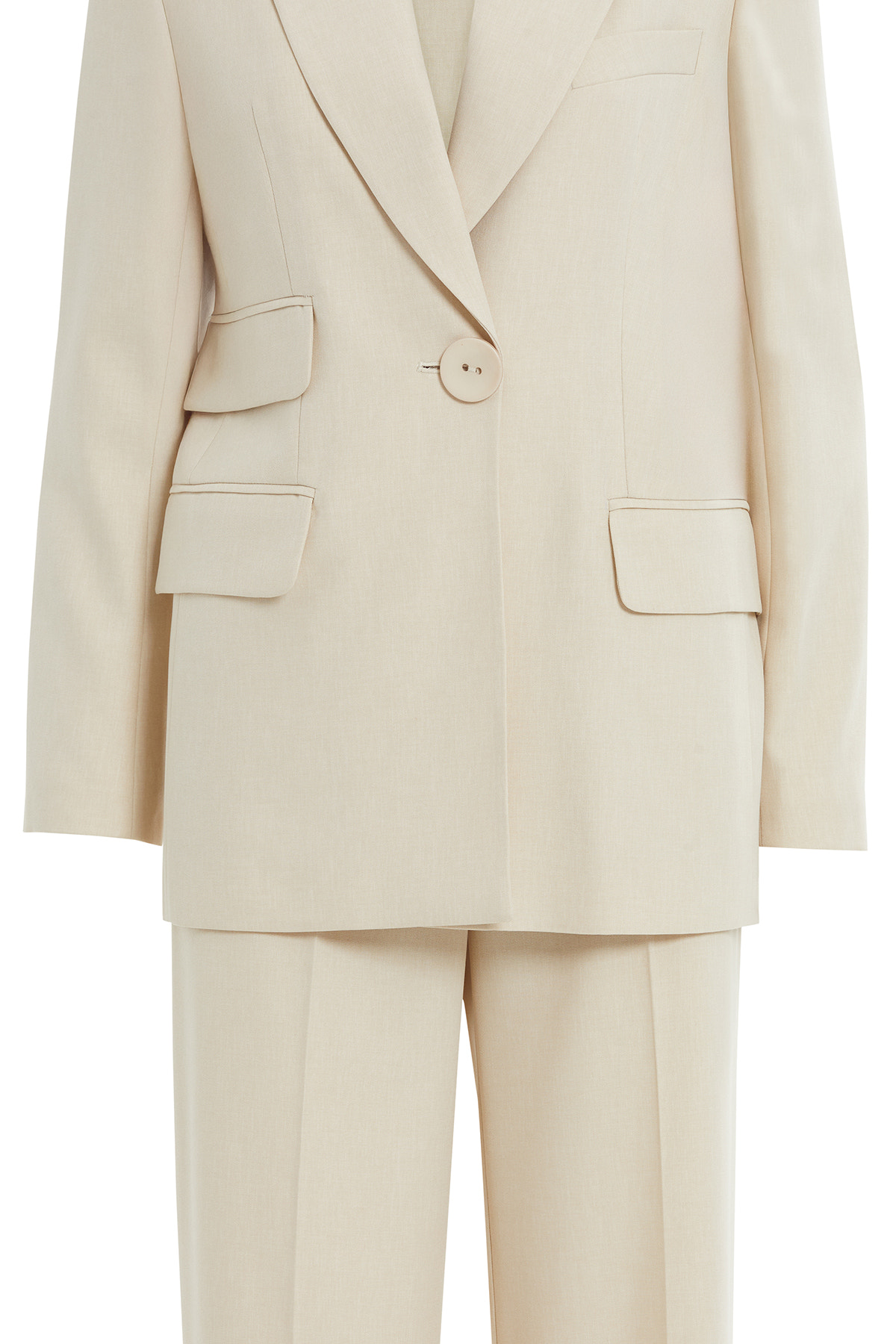 Sırt Düğme Detaylı Üç Cepli Rahat Kesim Takım