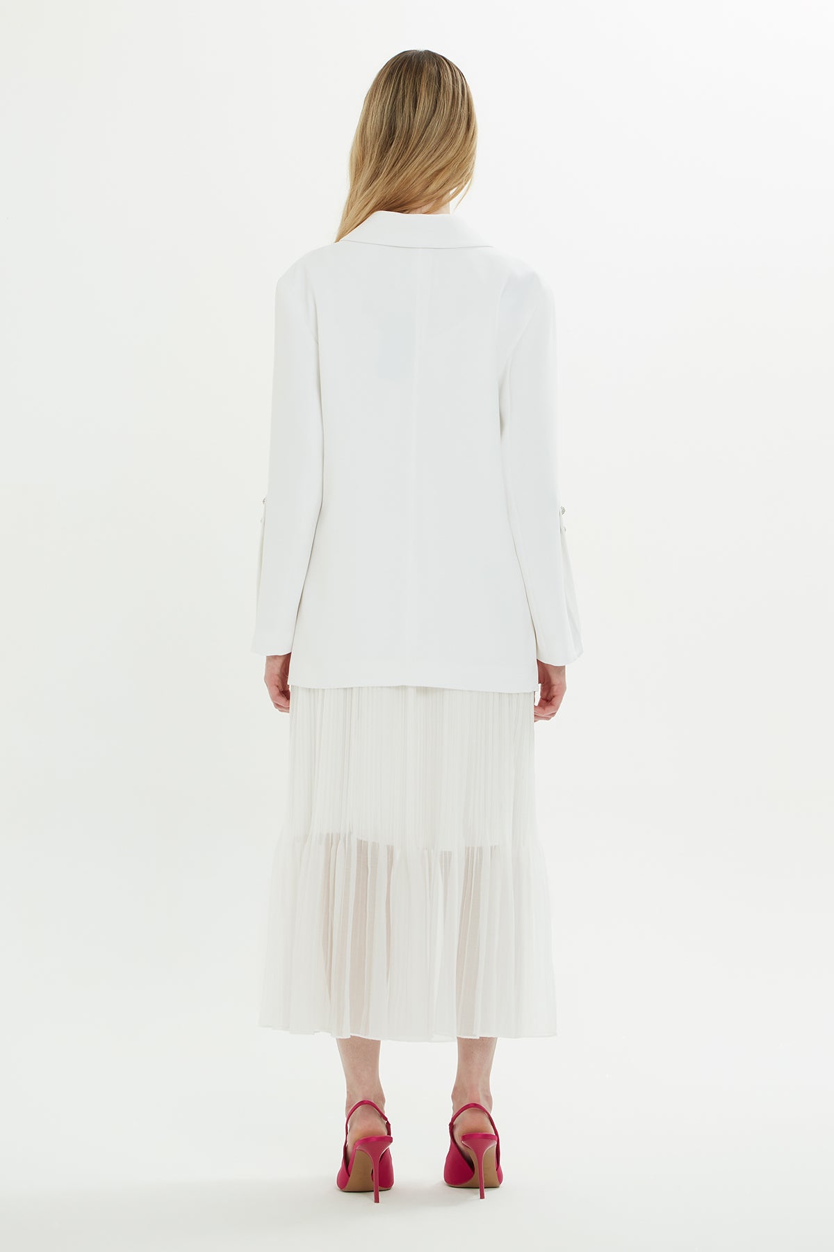 Kruvaze Kapama Astarlı Ceket