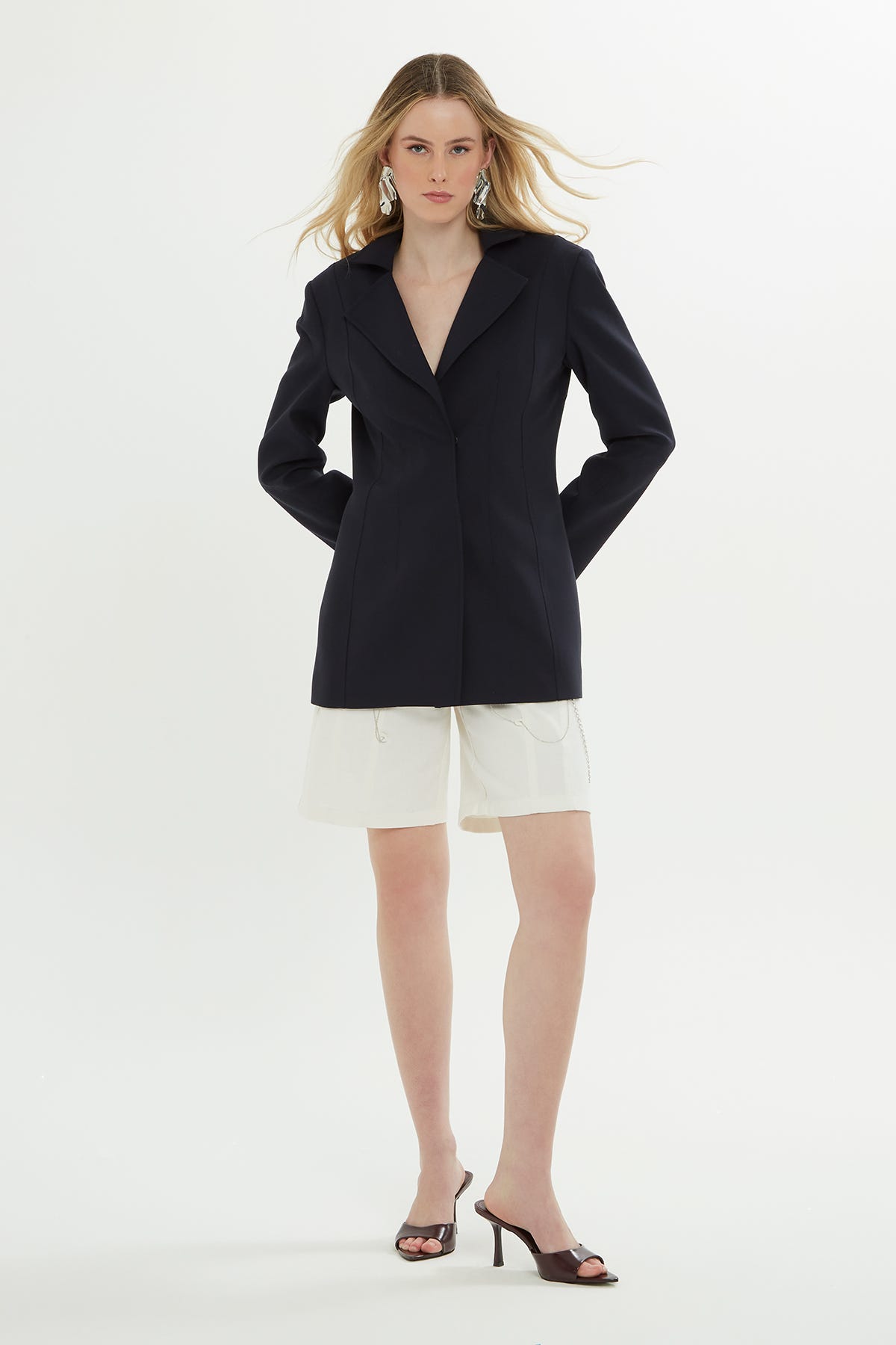 Çıt Çıt Kapamalı Astarlı Ceket