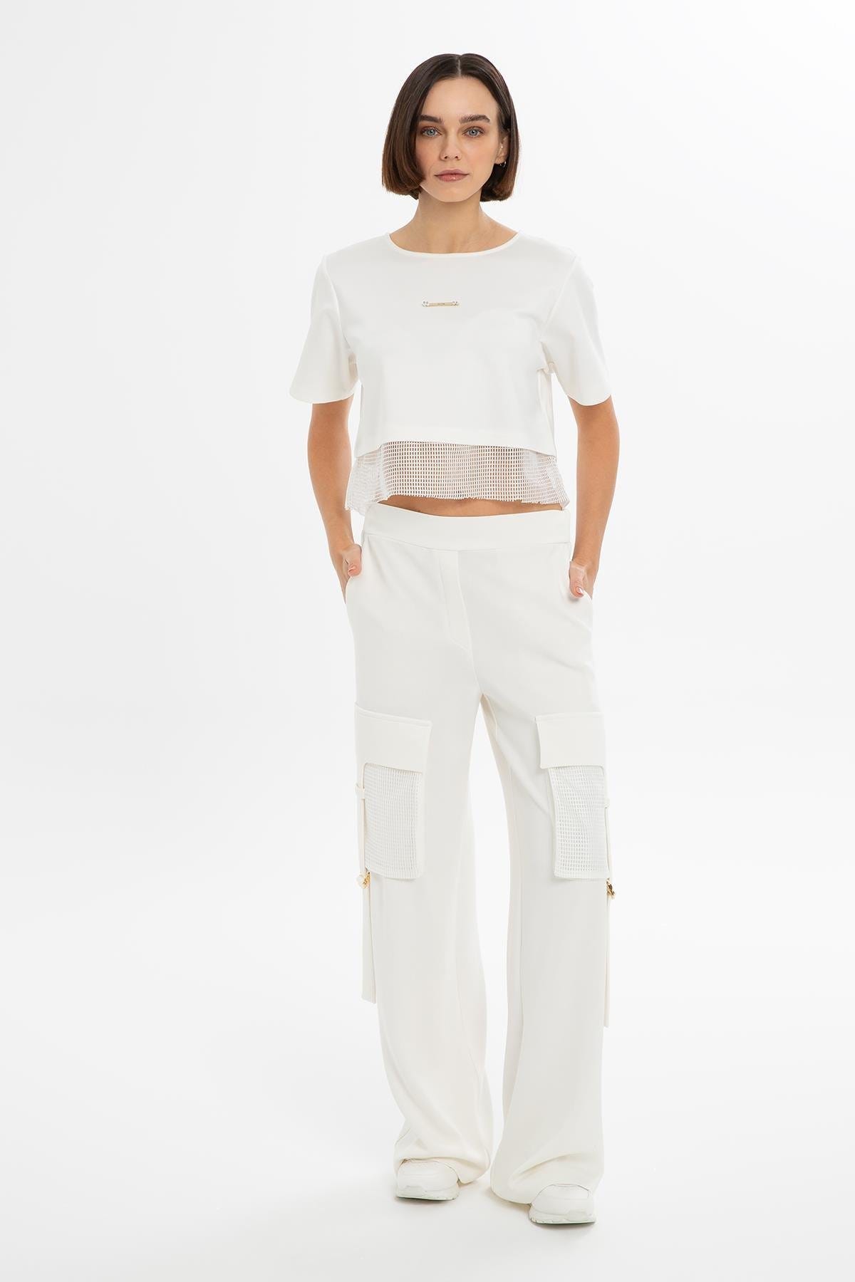 Kargo Cepli Bol Paça Eşofman Altı