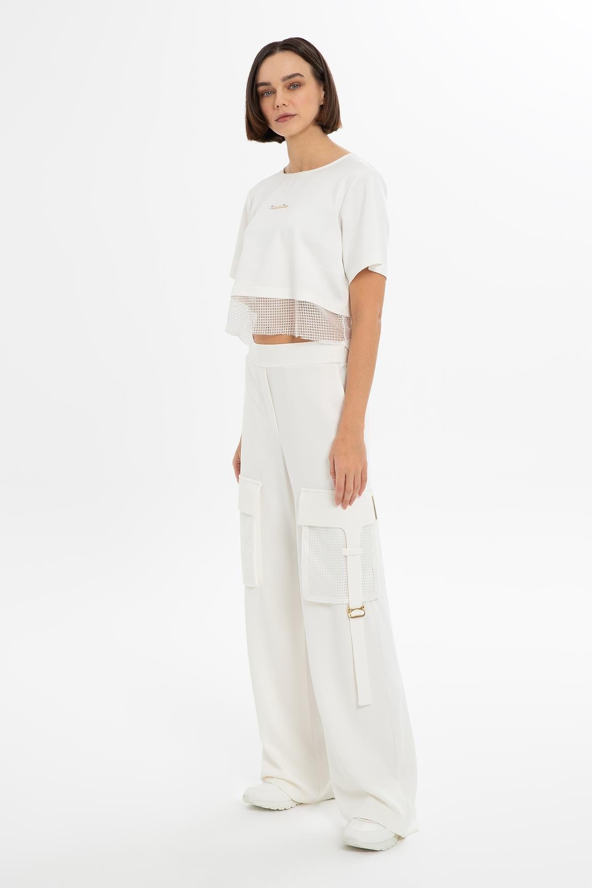 Kargo Cepli Bol Paça Eşofman Altı